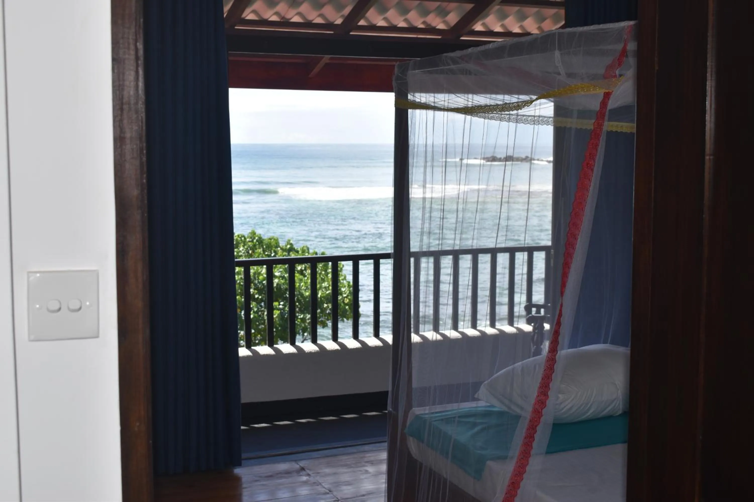 View (from property/room), Bed in New Ocean Vibes Ahangama