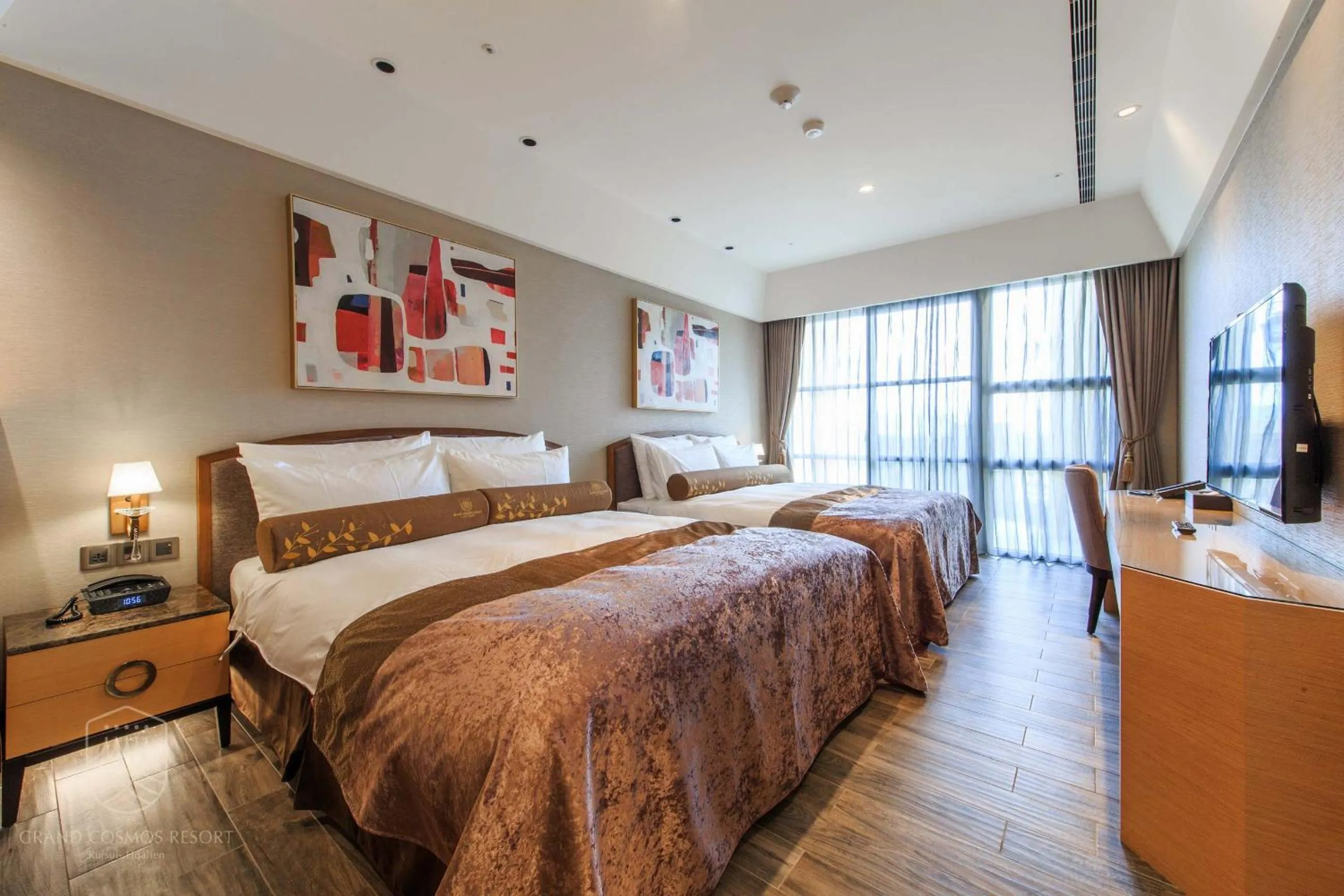 Bed in Grand Cosmos Resort Ruisui Hualien