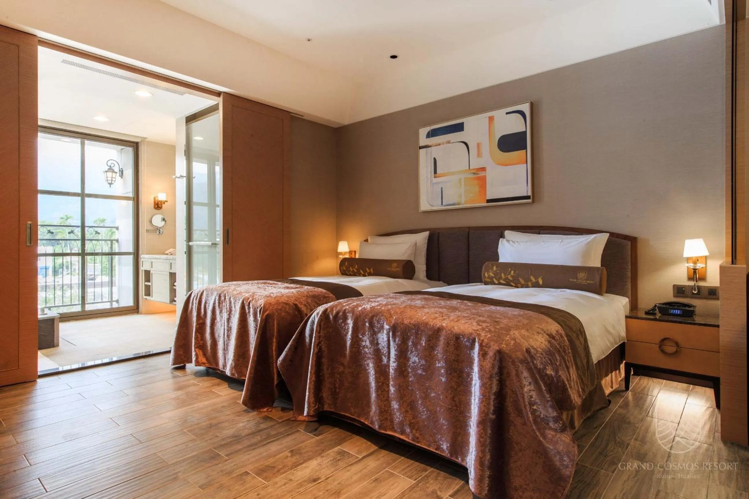 Bedroom, Bed in Grand Cosmos Resort Ruisui Hualien