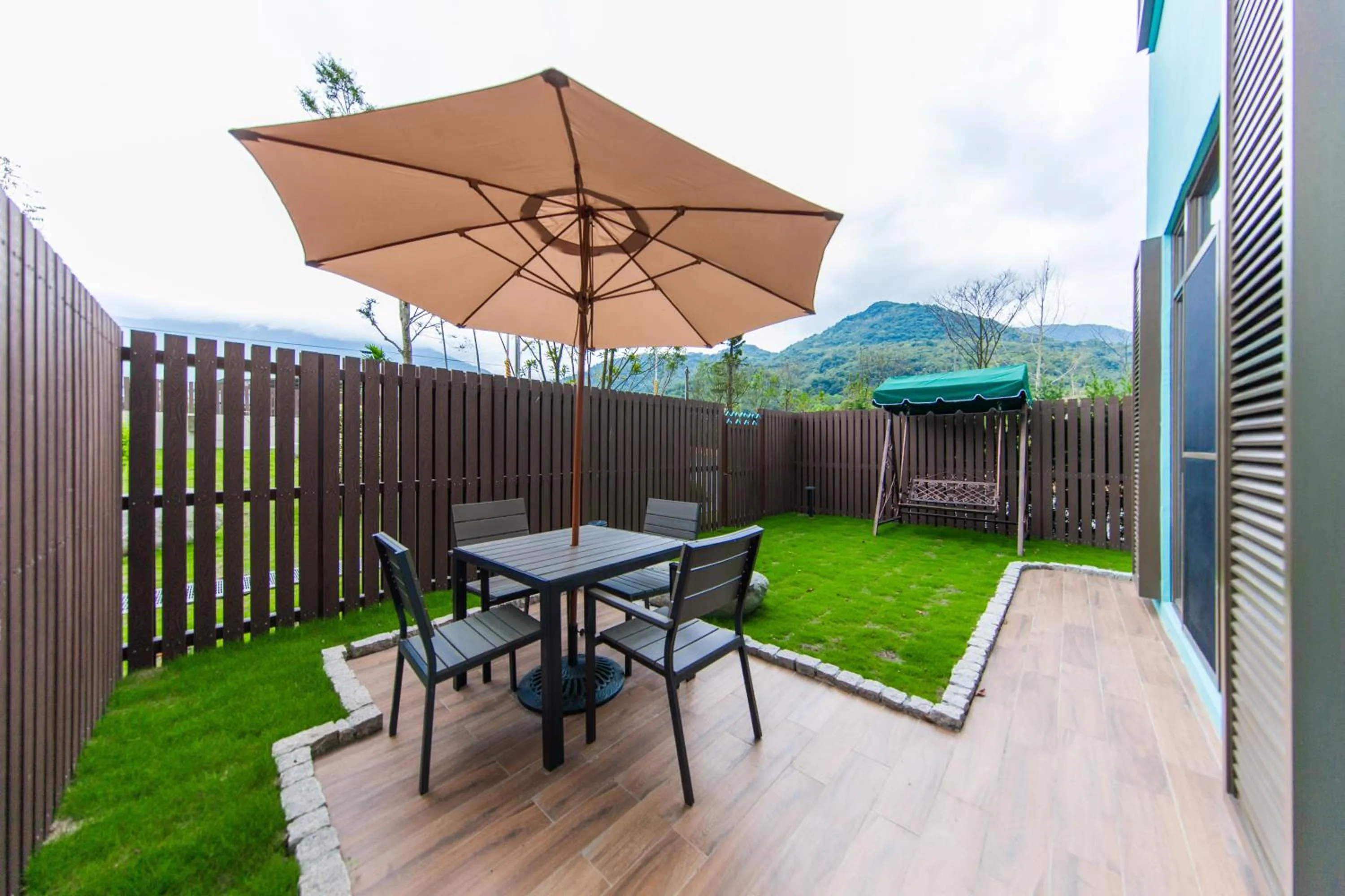 Patio in Grand Cosmos Resort Ruisui Hualien