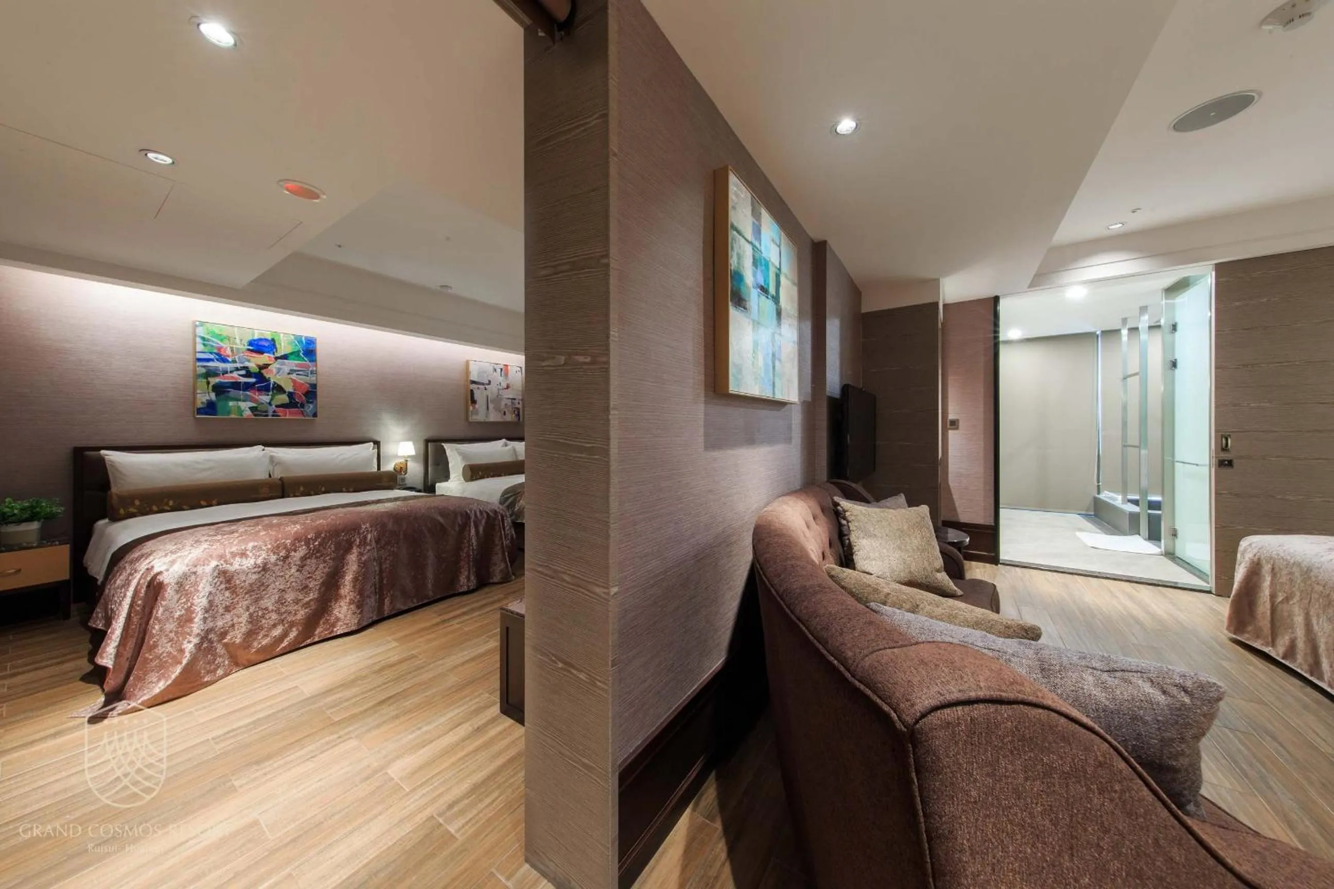 Bed in Grand Cosmos Resort Ruisui Hualien