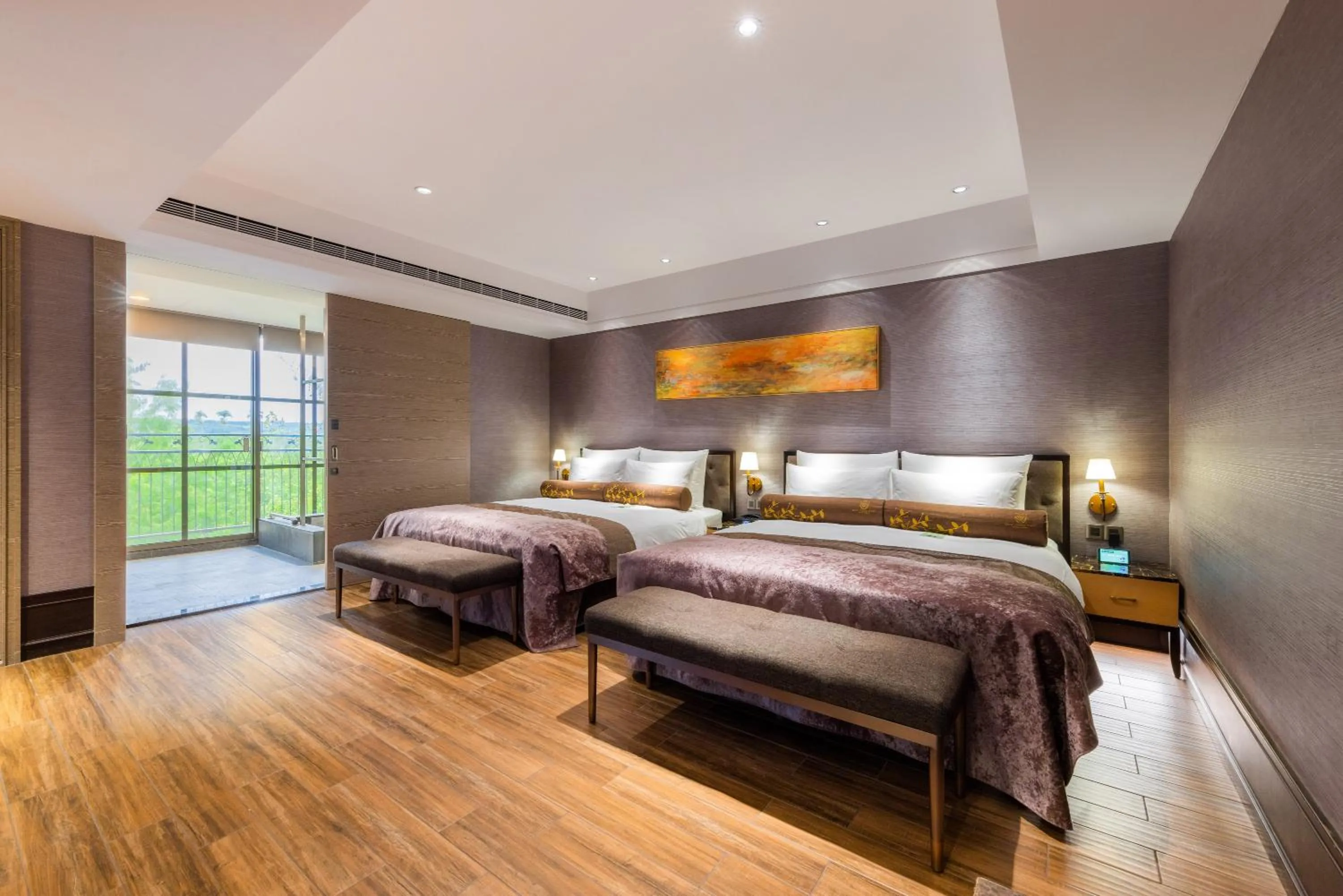 Bed in Grand Cosmos Resort Ruisui Hualien