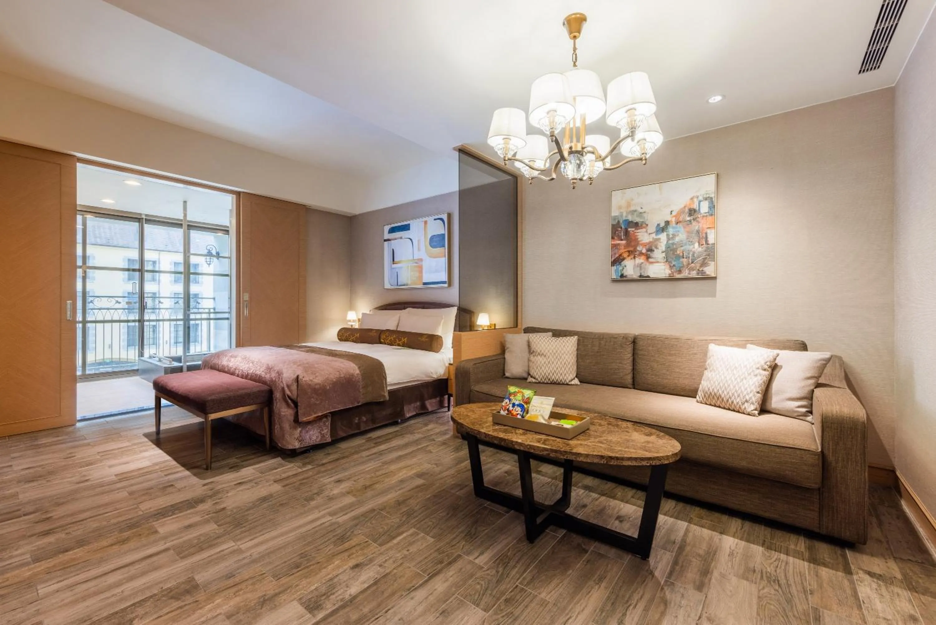 Bed in Grand Cosmos Resort Ruisui Hualien