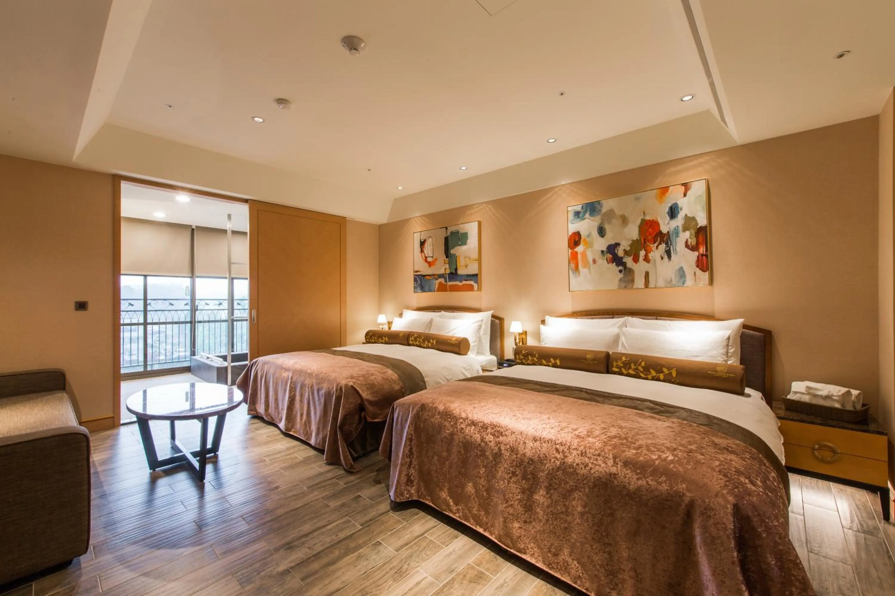 Bed in Grand Cosmos Resort Ruisui Hualien