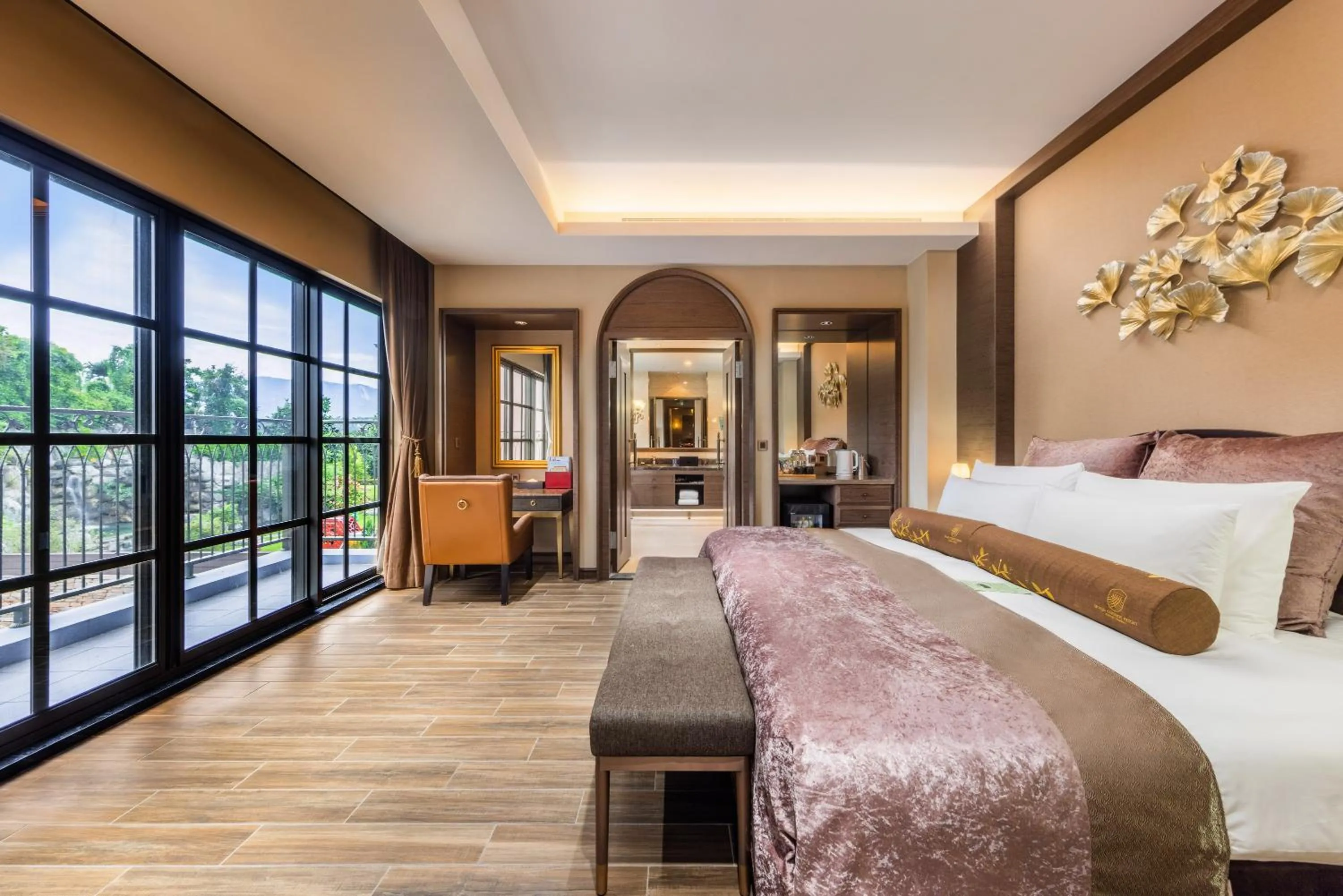 Bed in Grand Cosmos Resort Ruisui Hualien