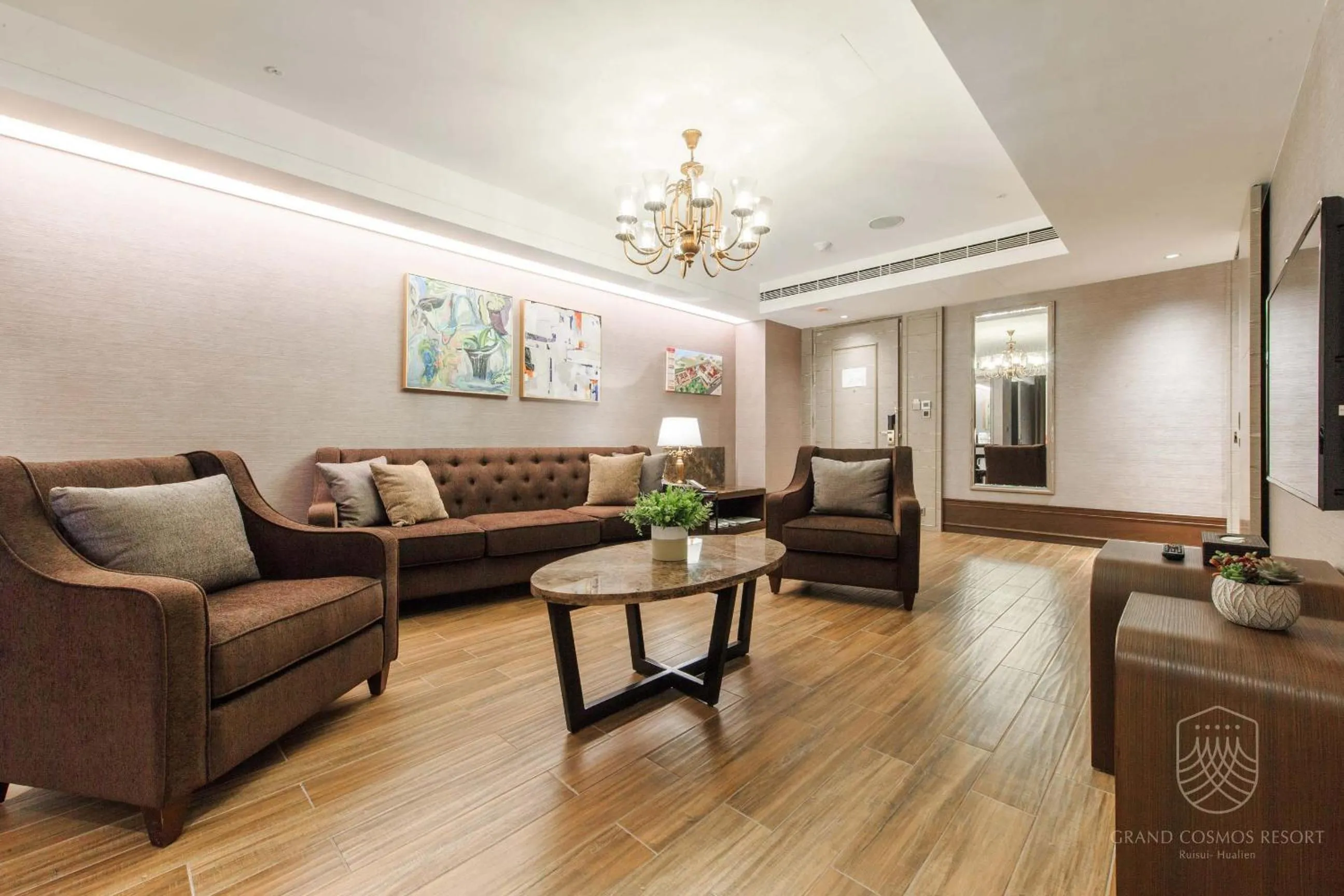 Living room in Grand Cosmos Resort Ruisui Hualien