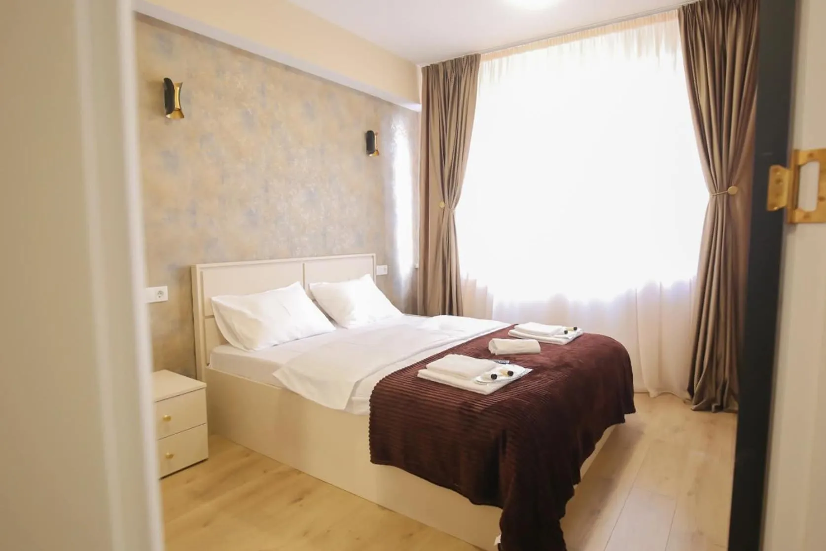 Bed in Hotel Caucasus