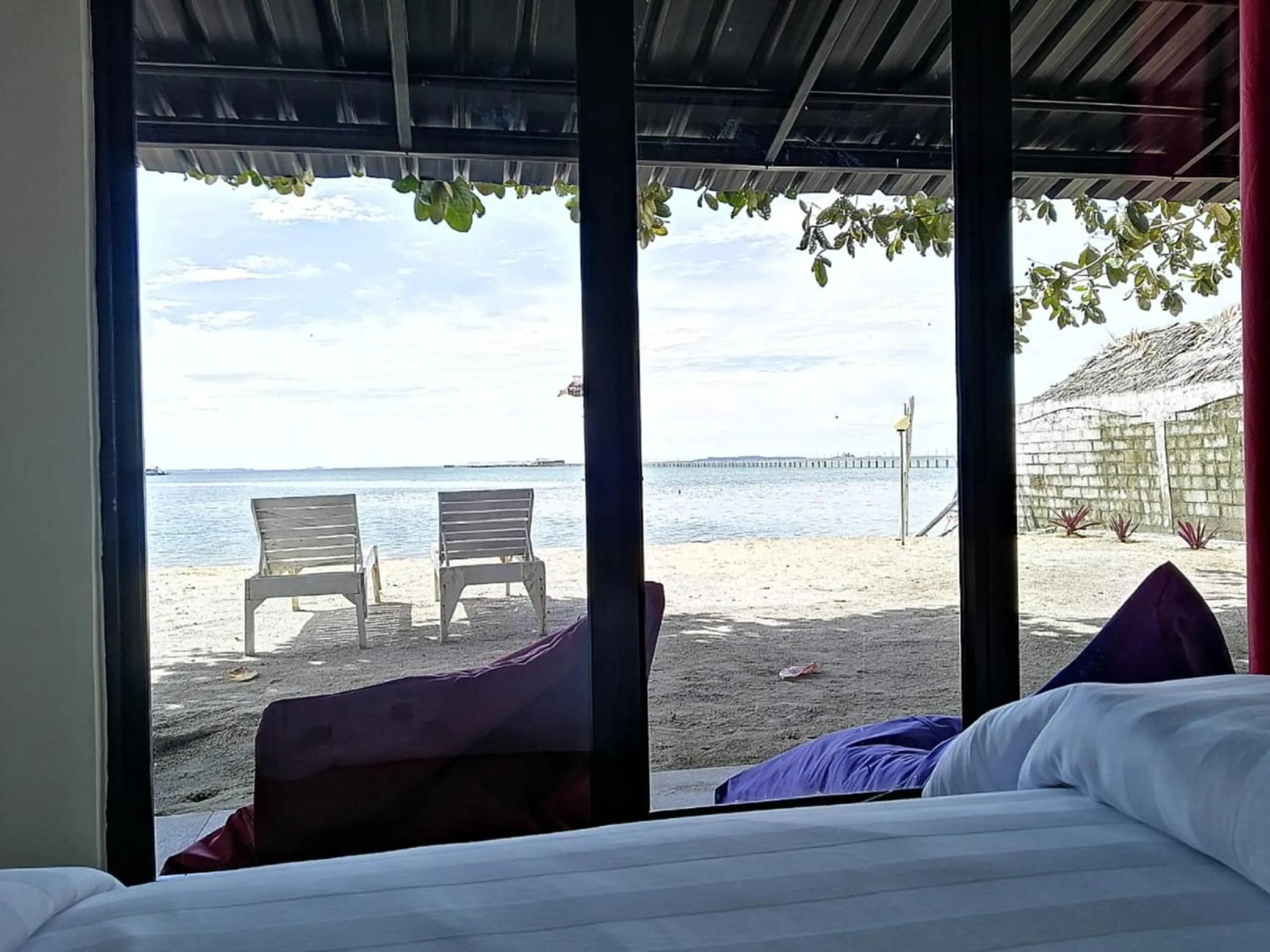 Bed in marjoly beach resort