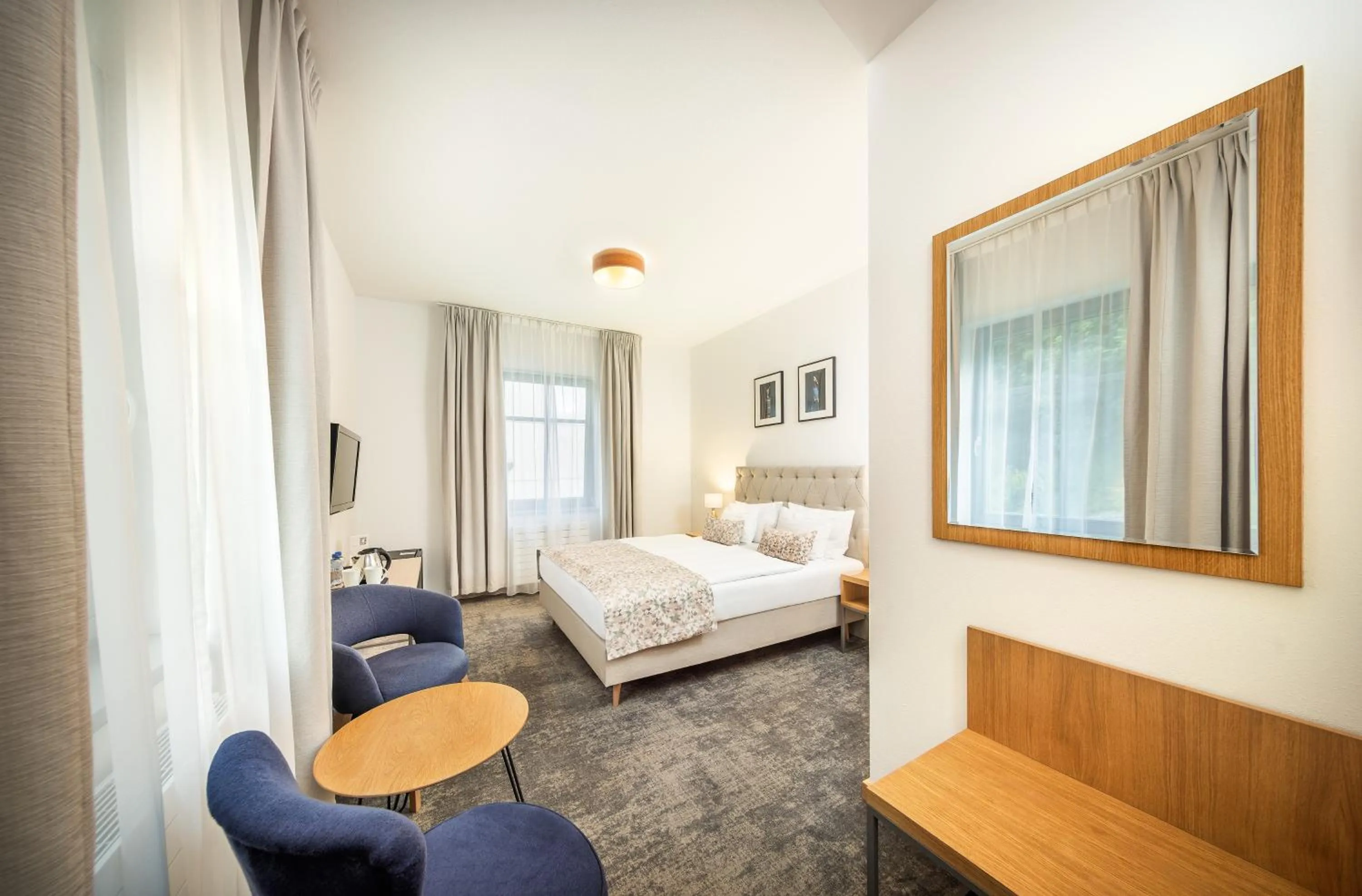 Photo of the whole room, Bed in Residence Vyhlídka