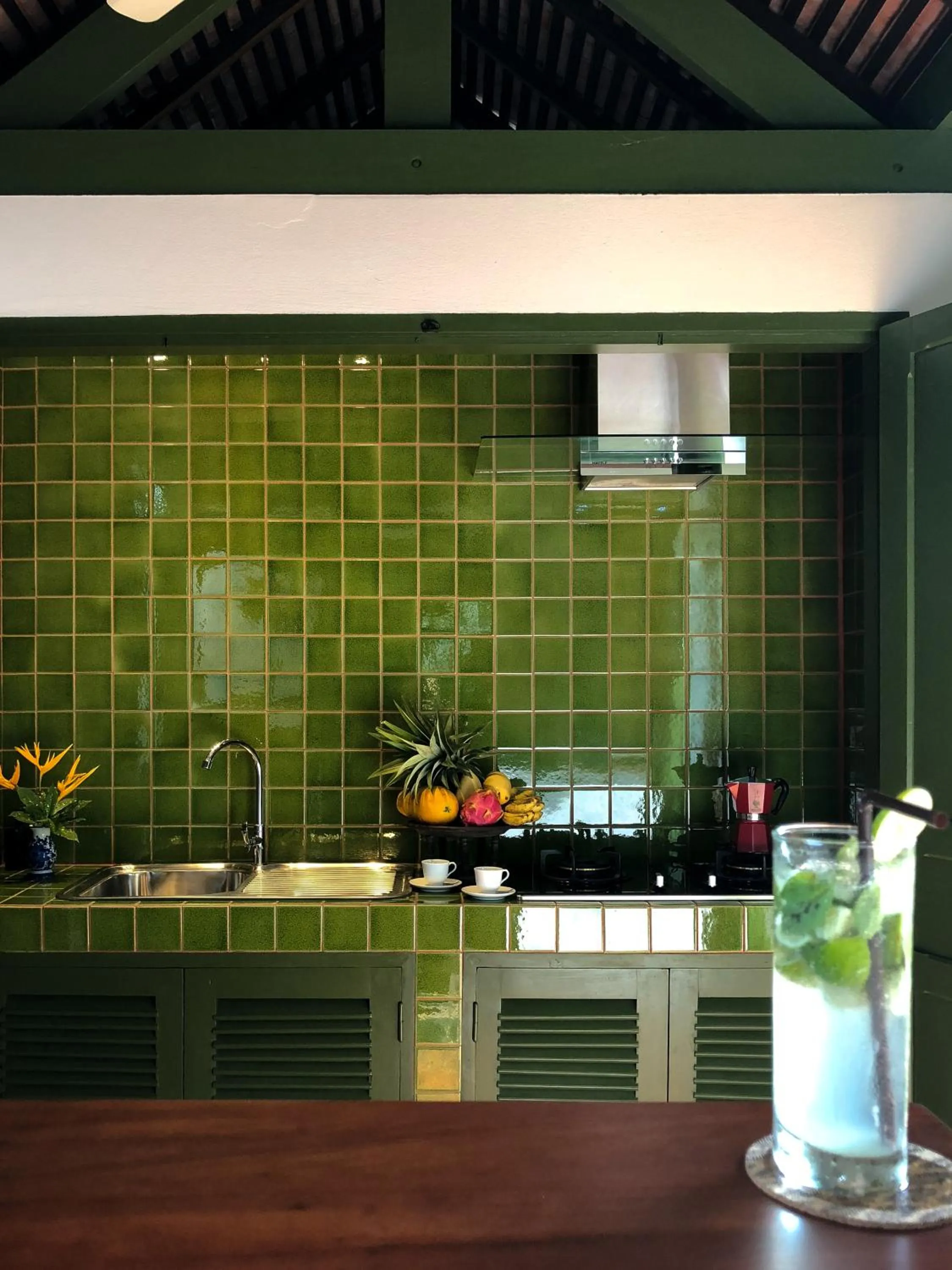 Kitchen or kitchenette in Villa Maydou Boutique Hotel