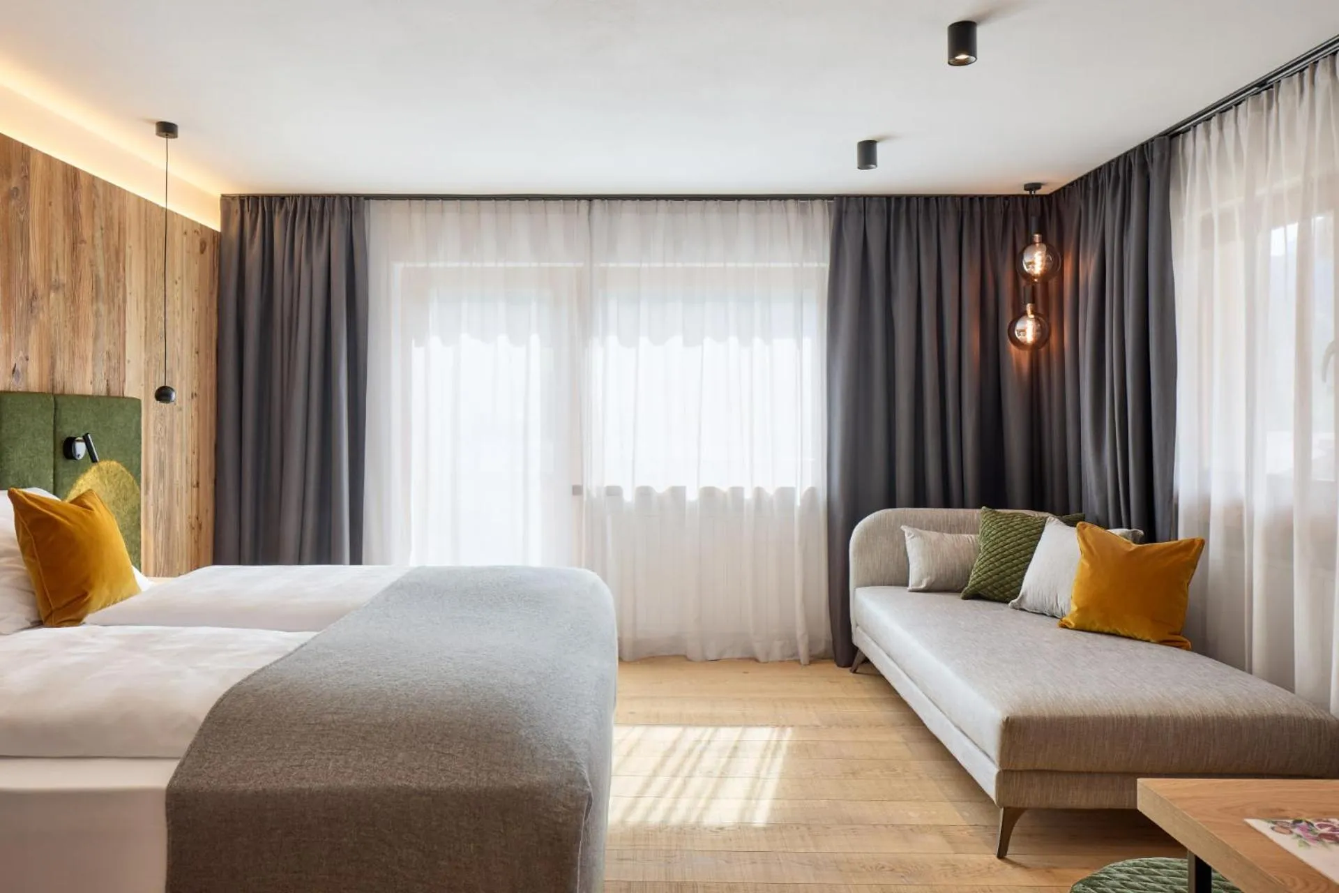 Bed in Hotel Marmolada