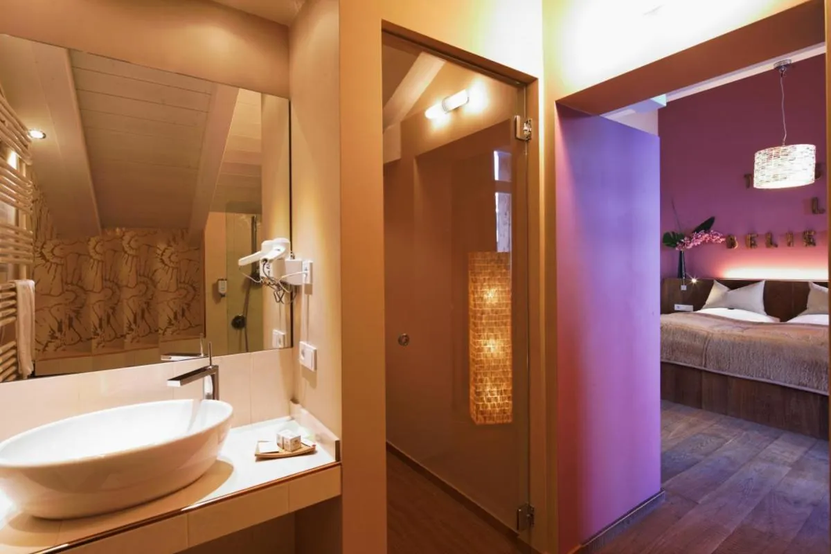 Bed in Hotel Marmolada