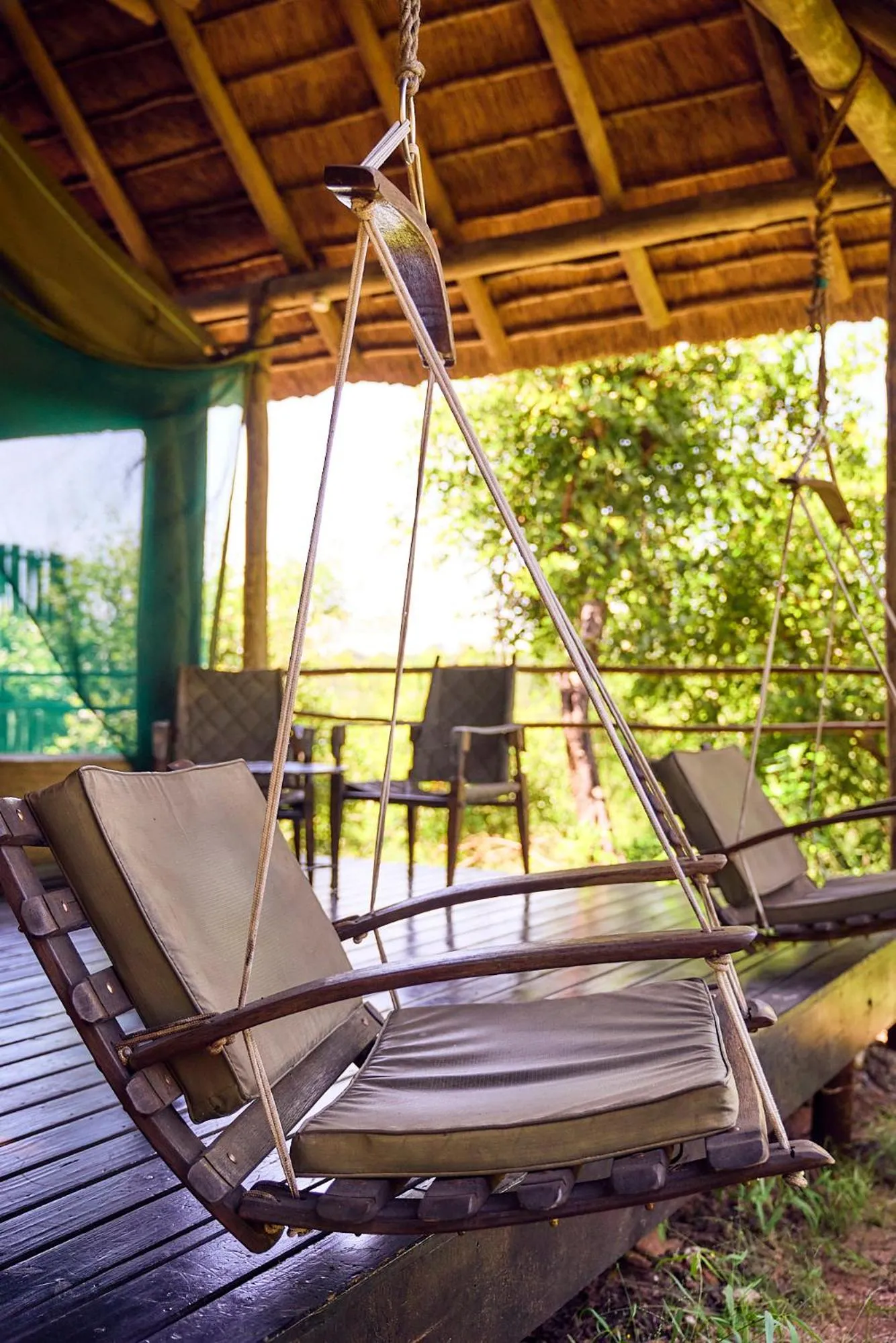 Seating area in Parsons Hilltop Safari Camp