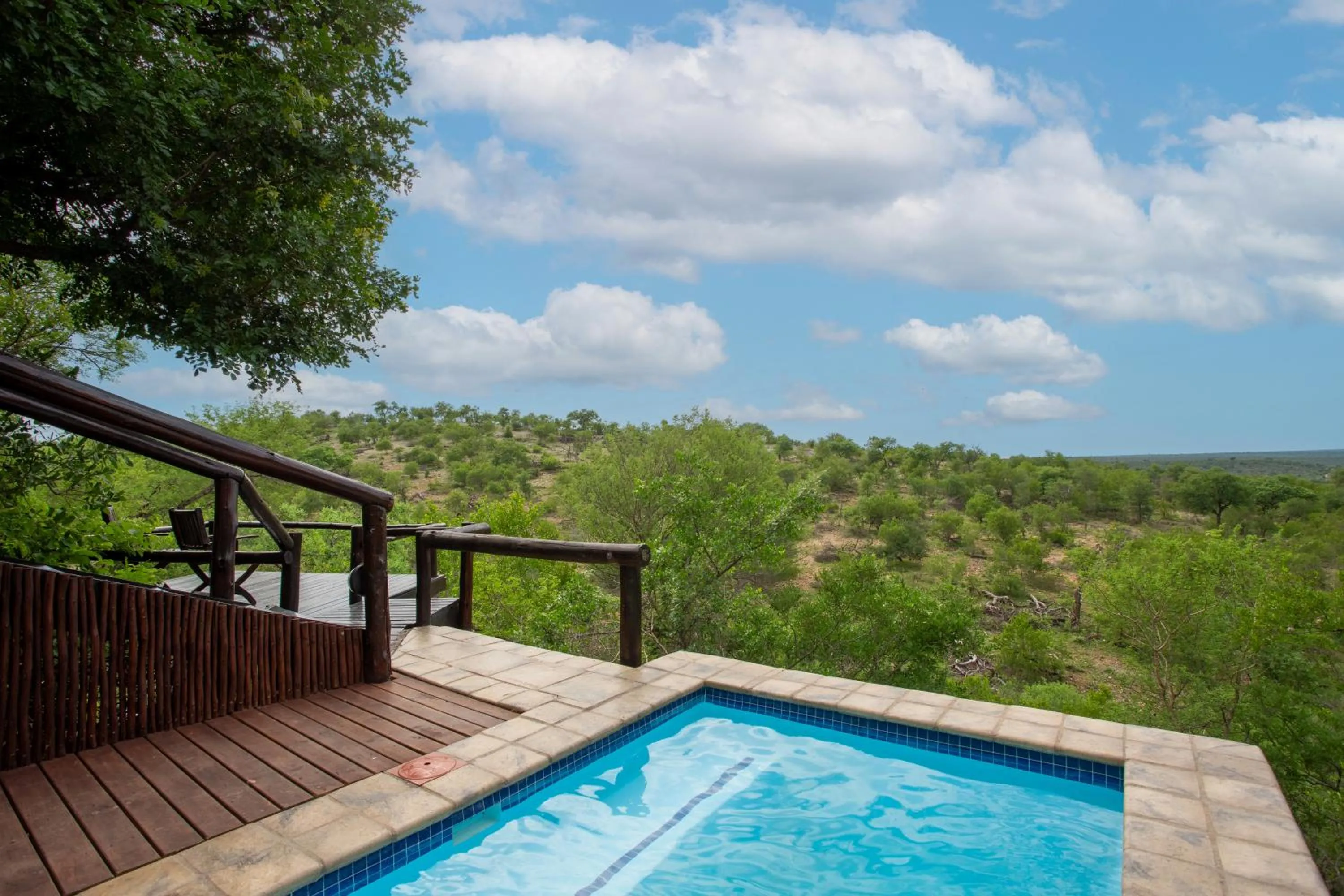 Pool view in Parsons Hilltop Safari Camp