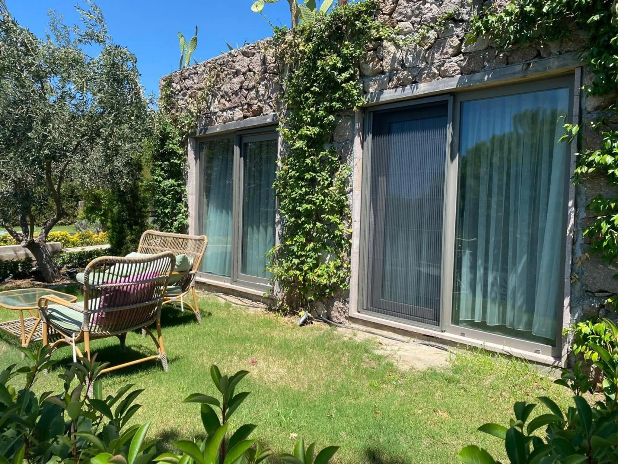 Patio in Assos Longevity Hotel