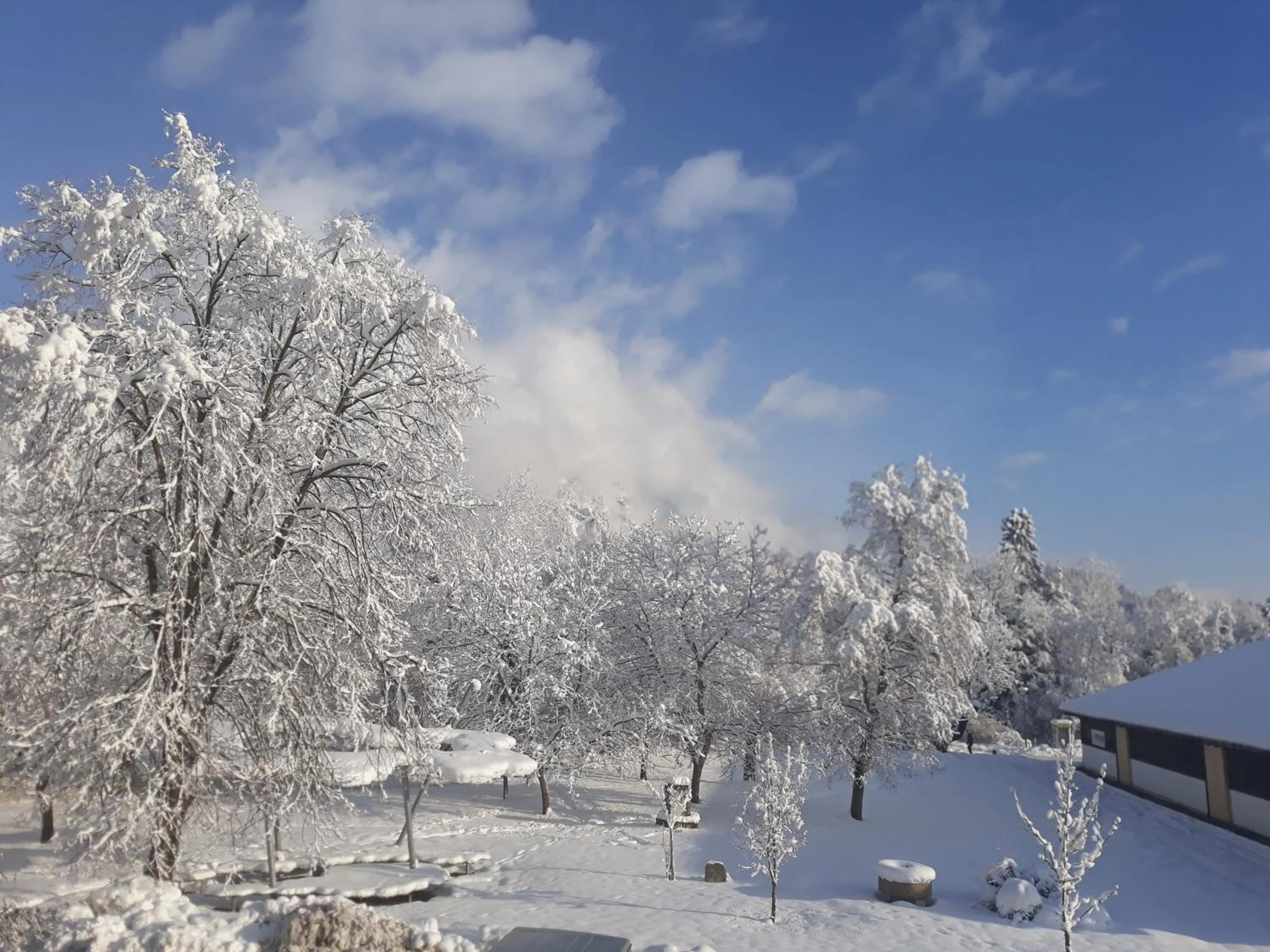 Inner courtyard view in Hotel Jagdhof