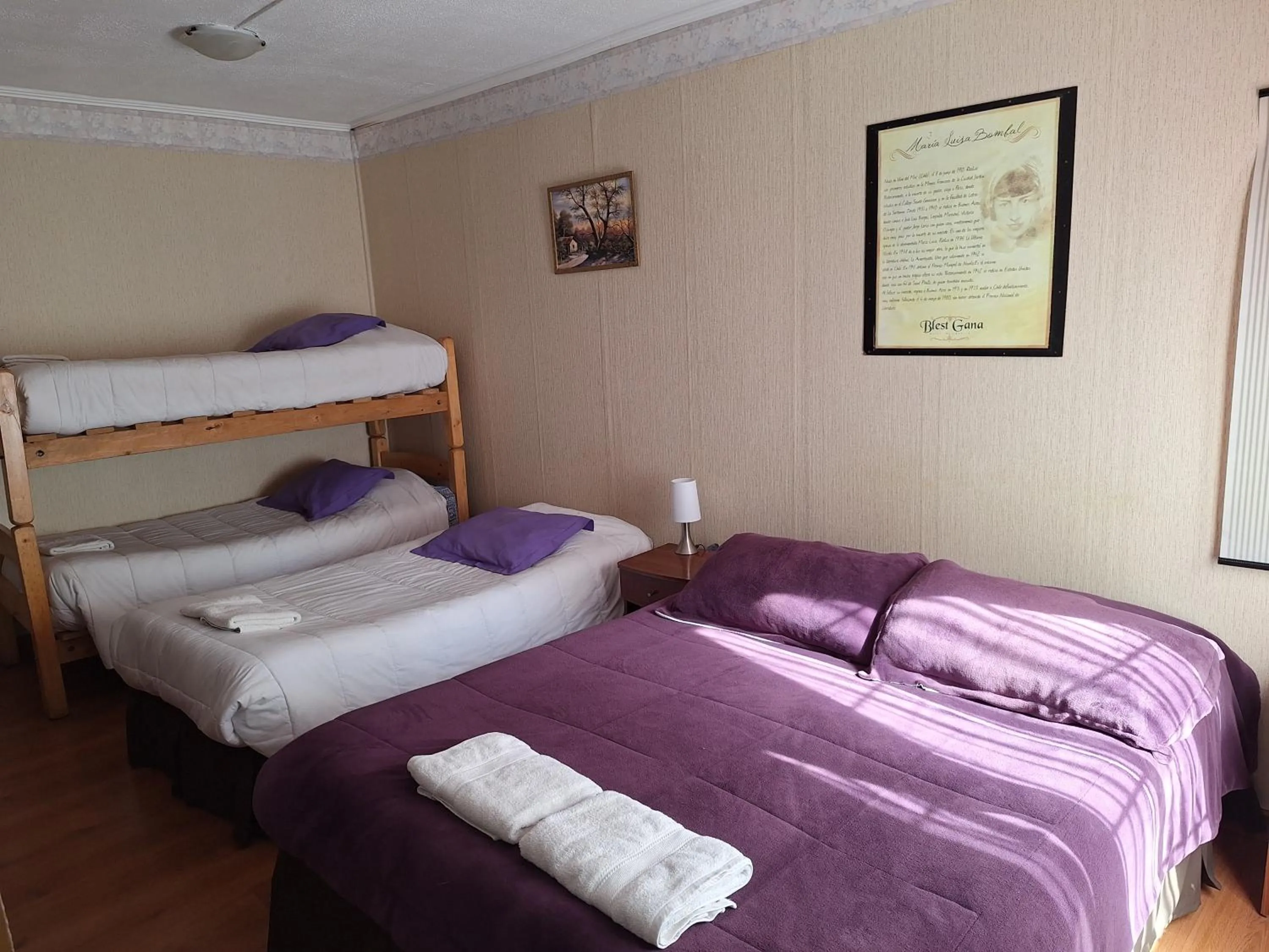 Bed in Hostal Residencia Blest Gana