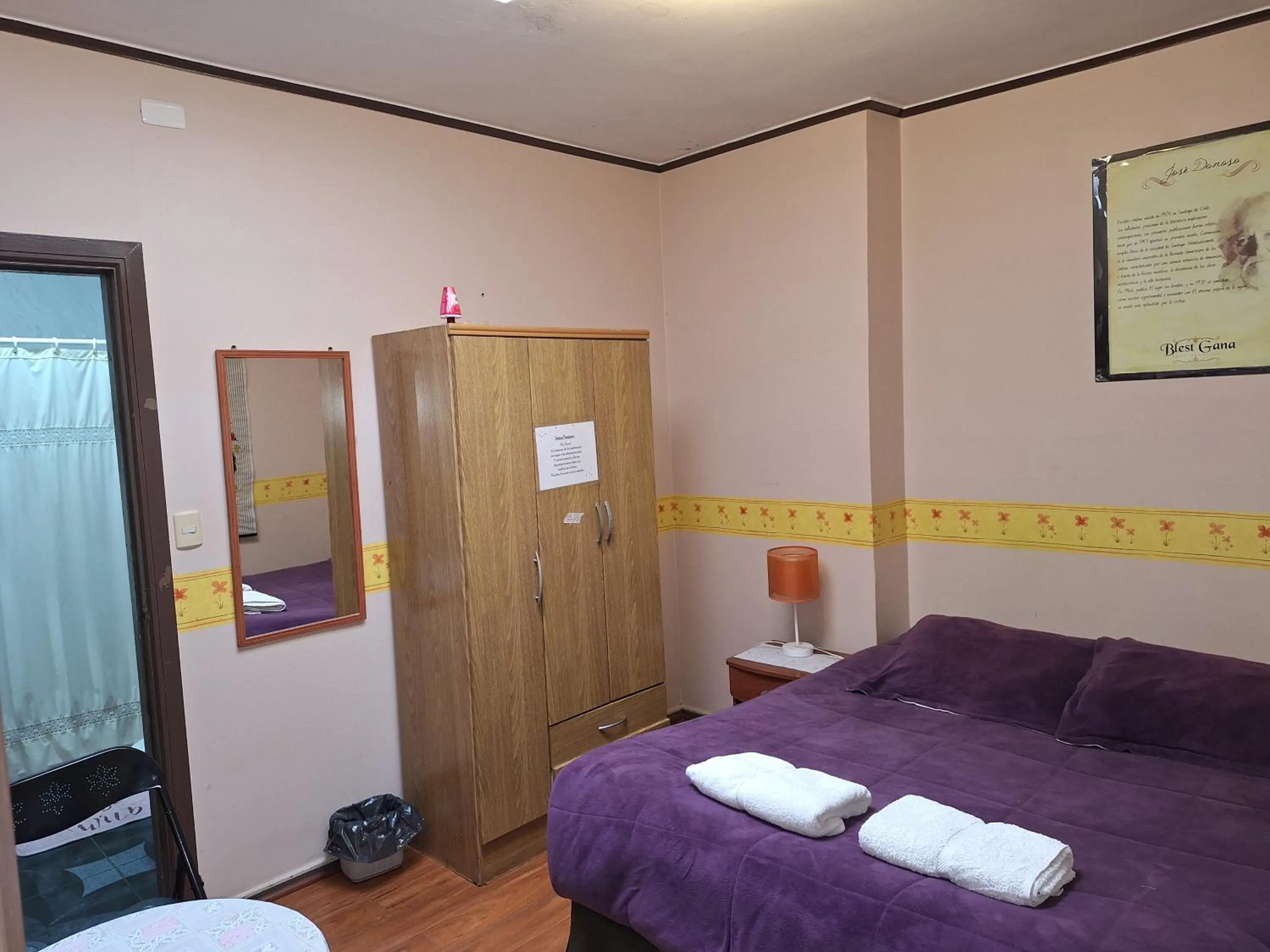 Bed in Hostal Residencia Blest Gana