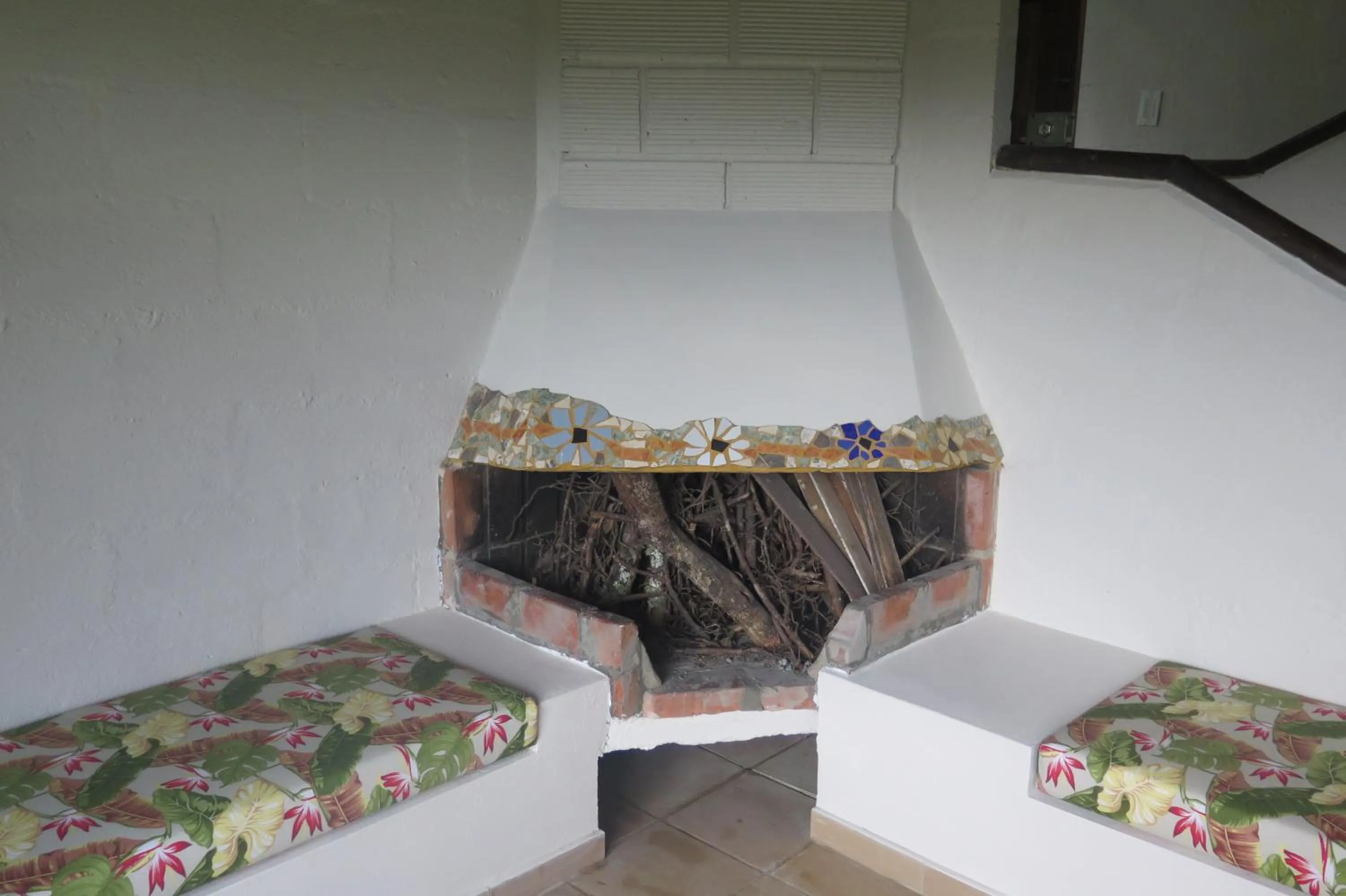 Living room, Bed in Ecolodge Bahia del Peñón