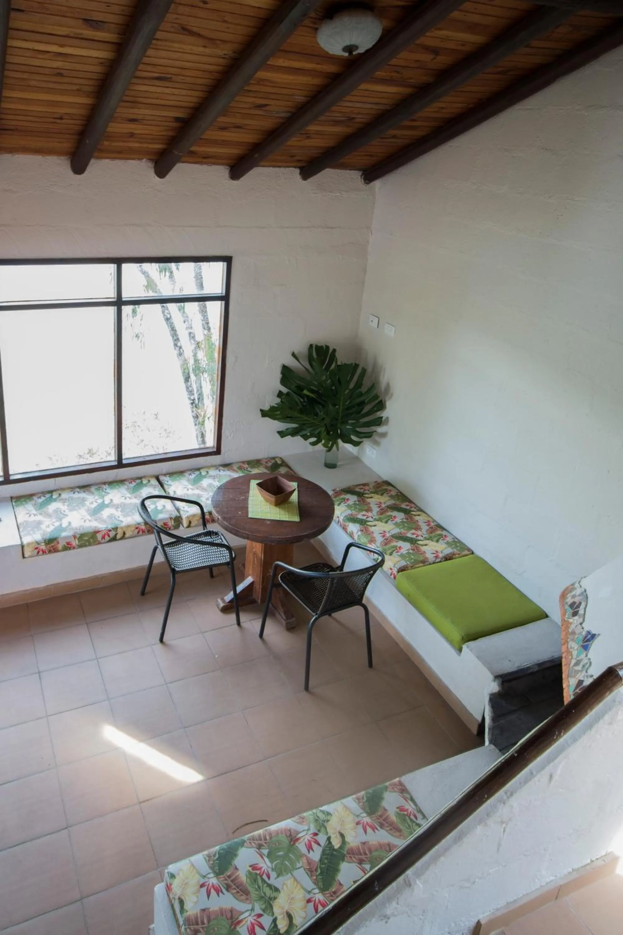 Living room, Bed in Ecolodge Bahia del Peñón