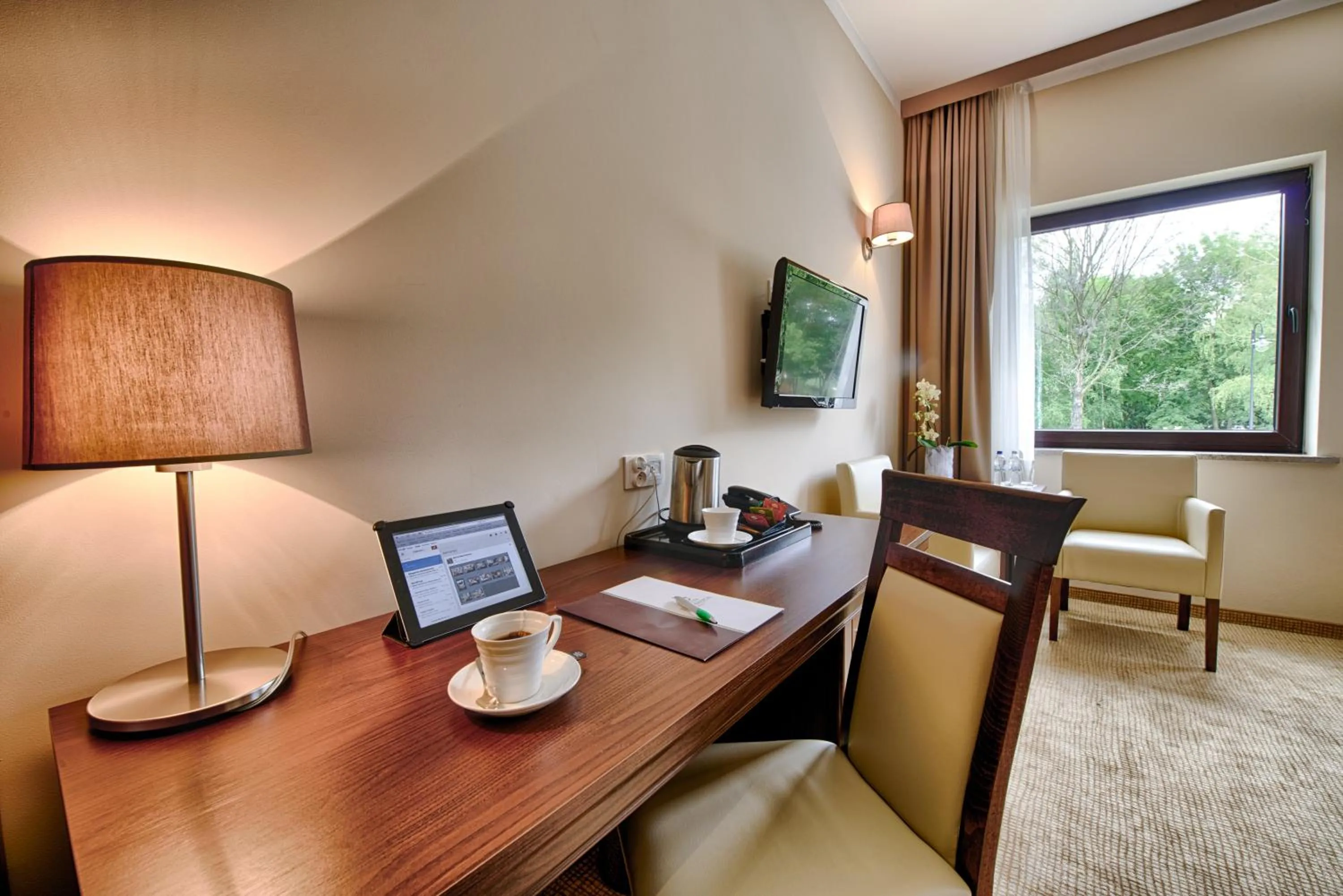 Seating area in Hotel Trzebnica