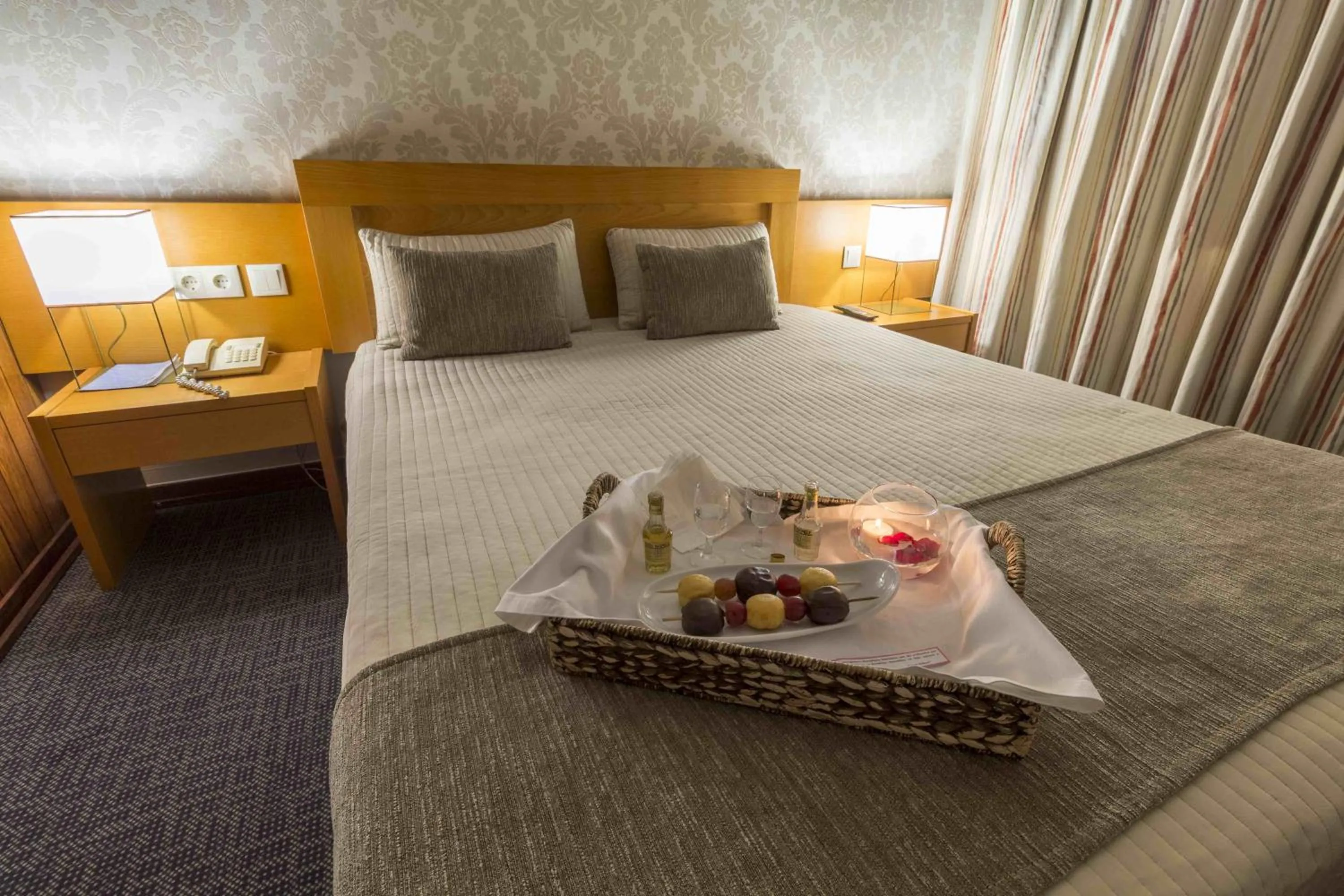 Bed in Hotel Eurosol Leiria & Jardim