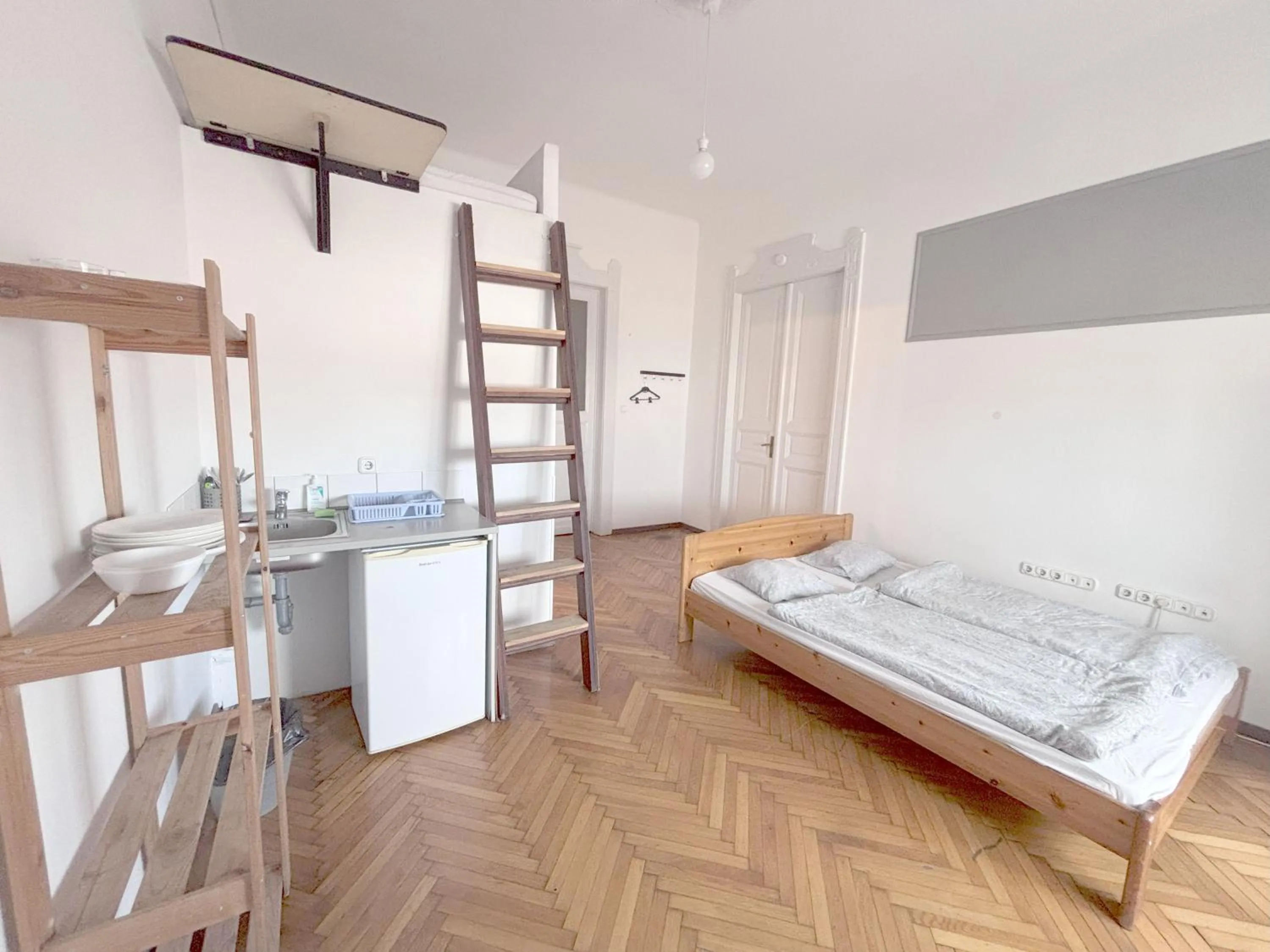 Bed in Artist Guest House