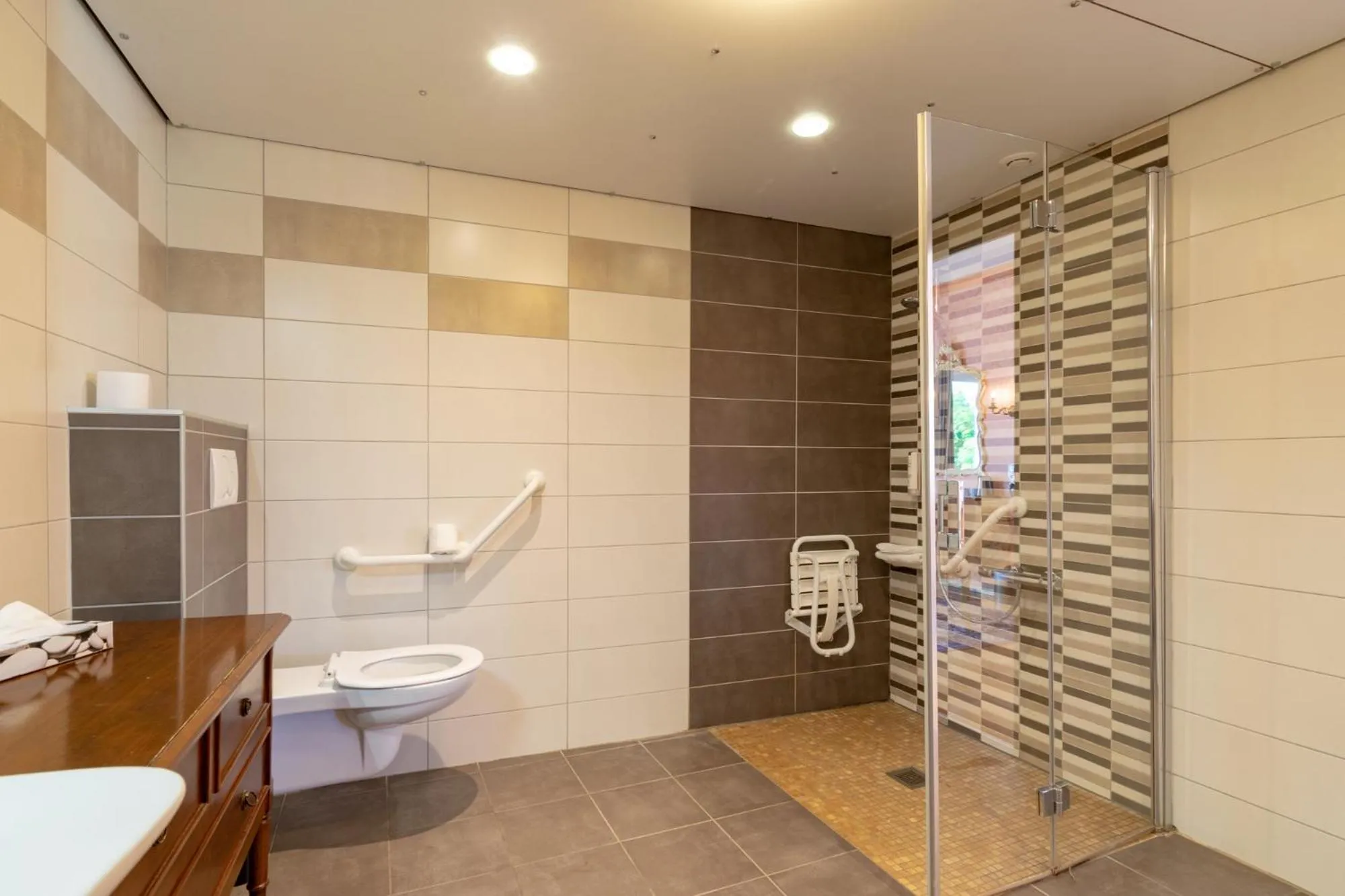 Shower in Hôtel-Restaurant Le Lac