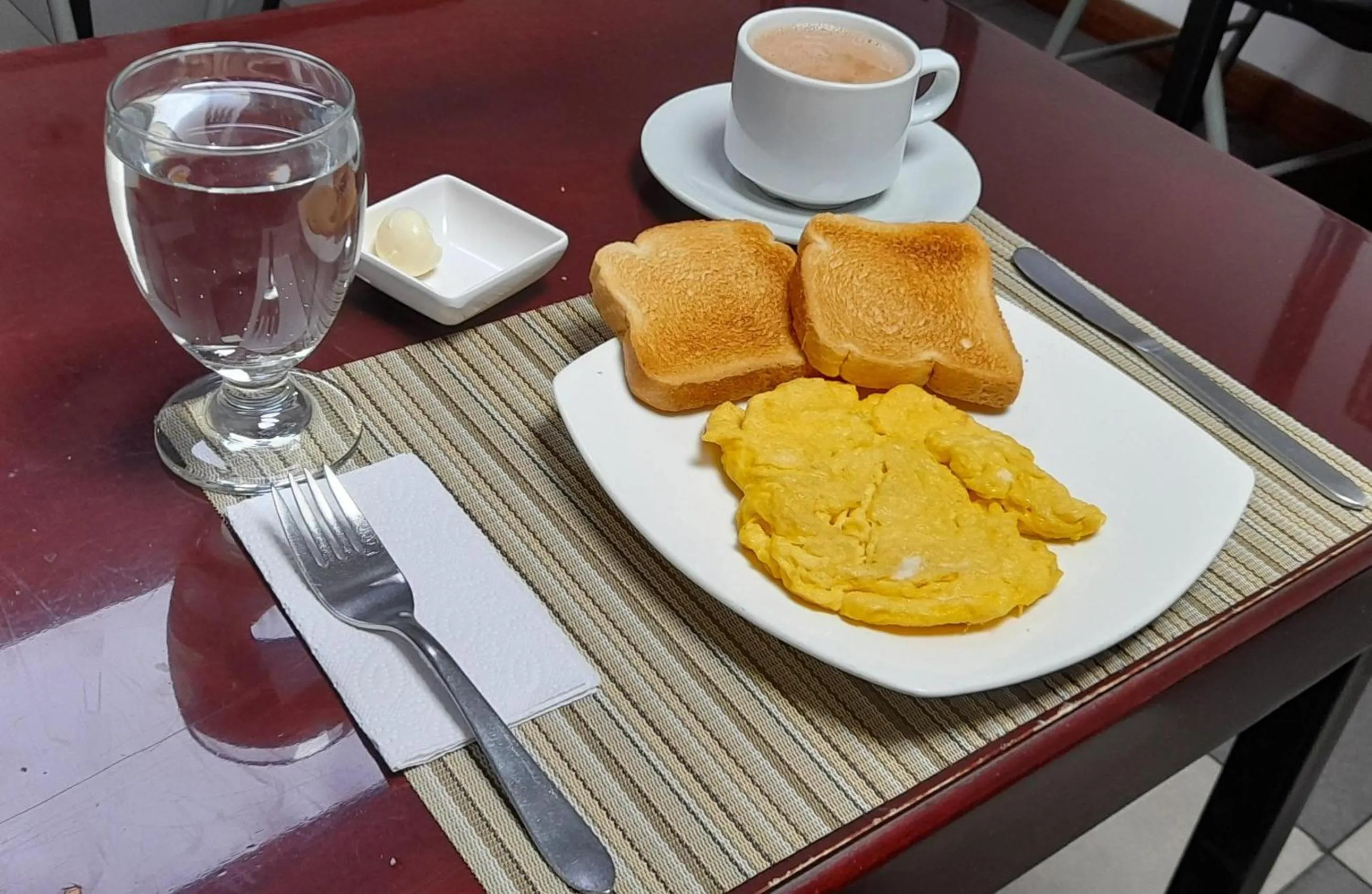 Breakfast in YVM Hotel Kafir