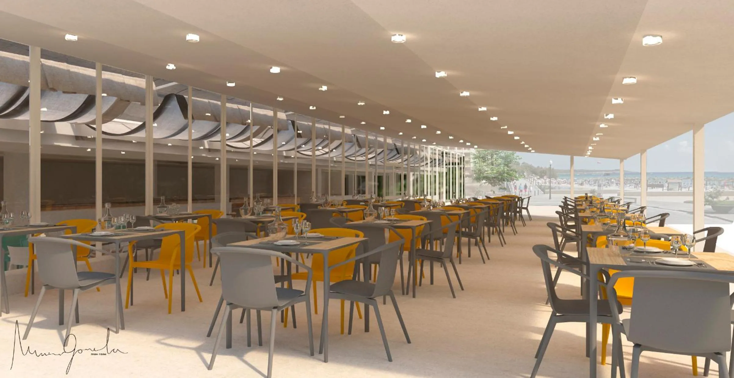 Restaurant/places to eat in Apartamentos Playa Moreia