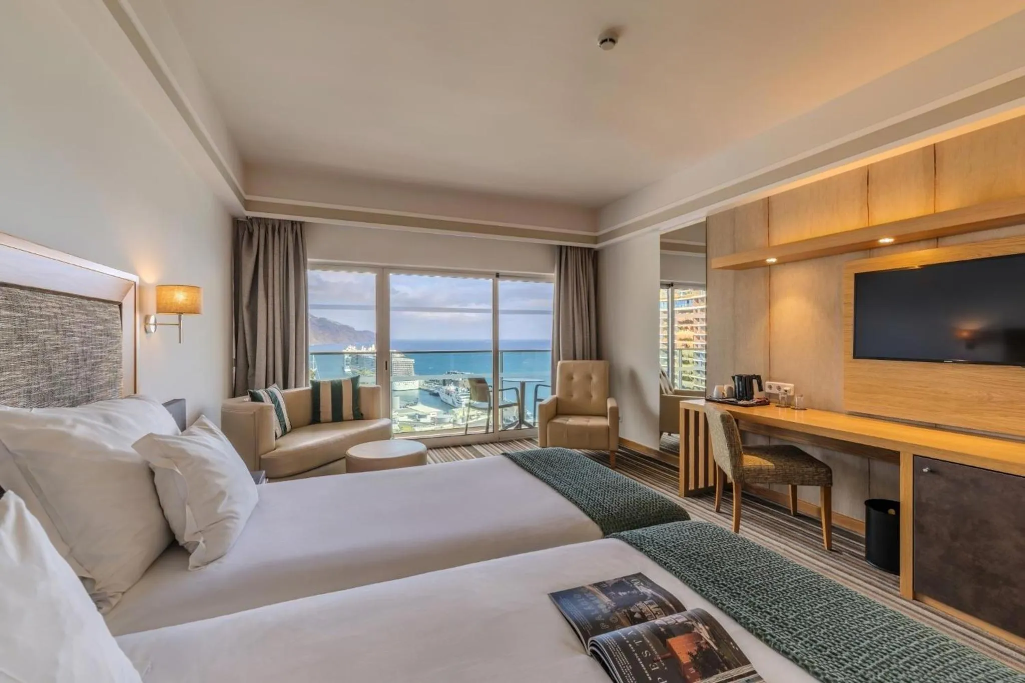 Bed in Pestana Carlton Madeira Ocean Resort Hotel