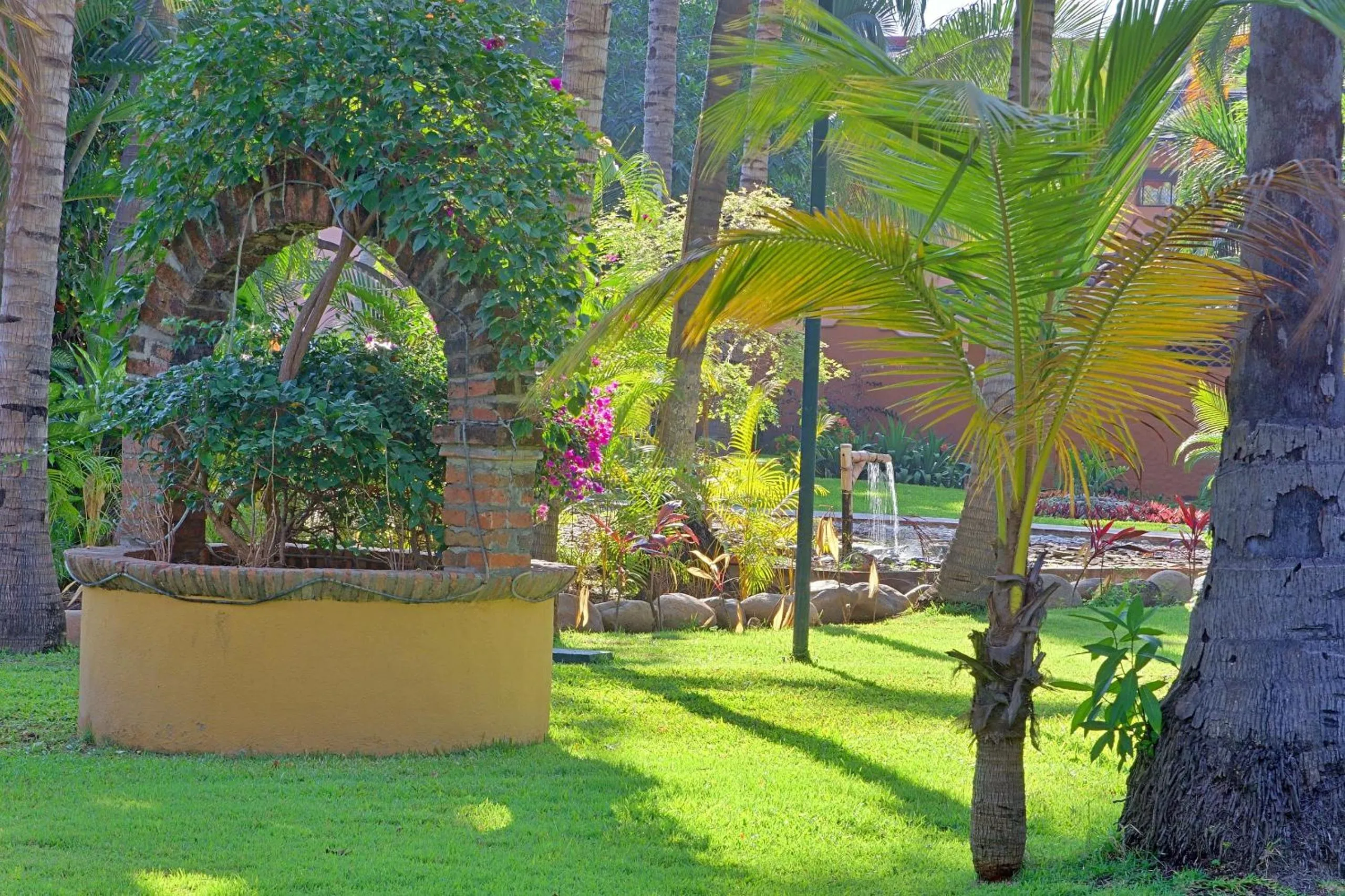 Garden in Hermoso alojamiento en los Tules, frente al mar en medio de hermosos jardines, es Unico!!!