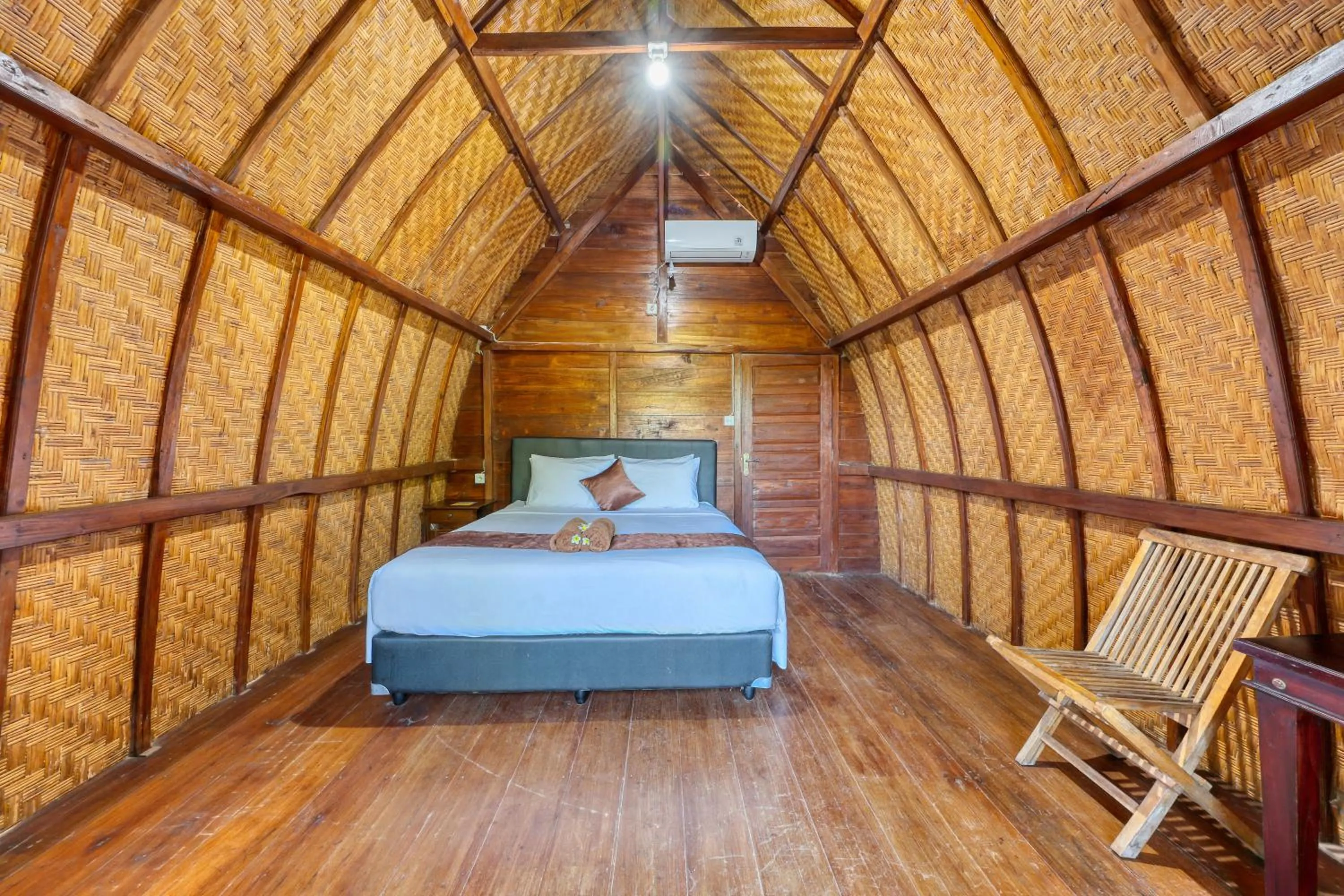 Bed in Butterfly Bungalow