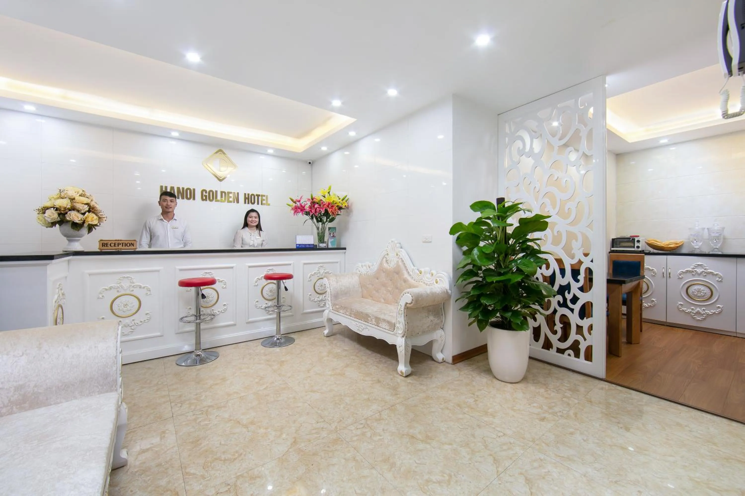 Lobby or reception in Hanoi Golden Hotel