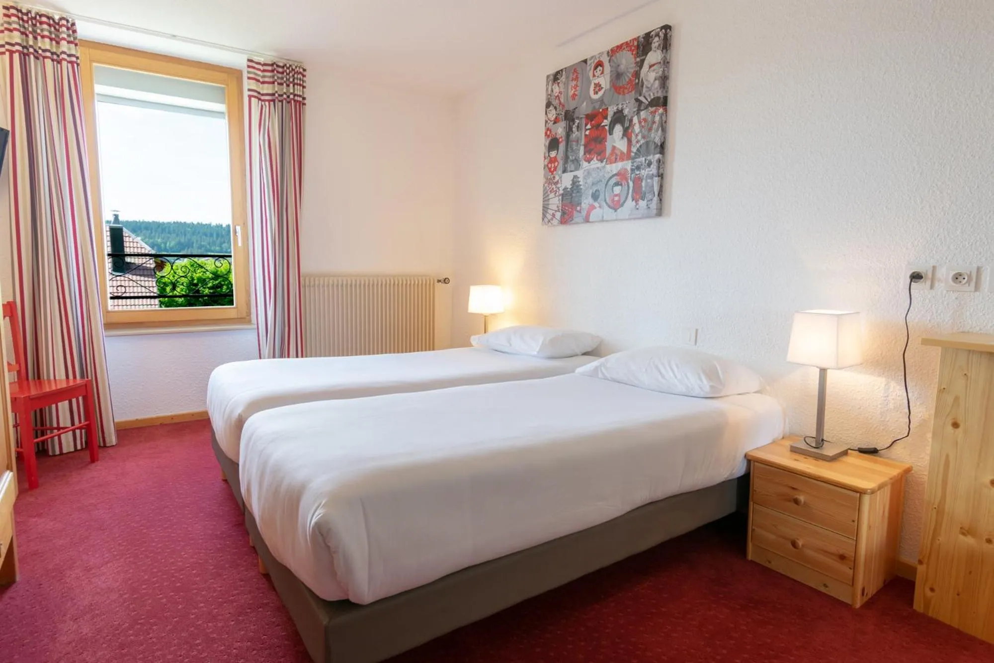 Bed in Hôtel Beau Site