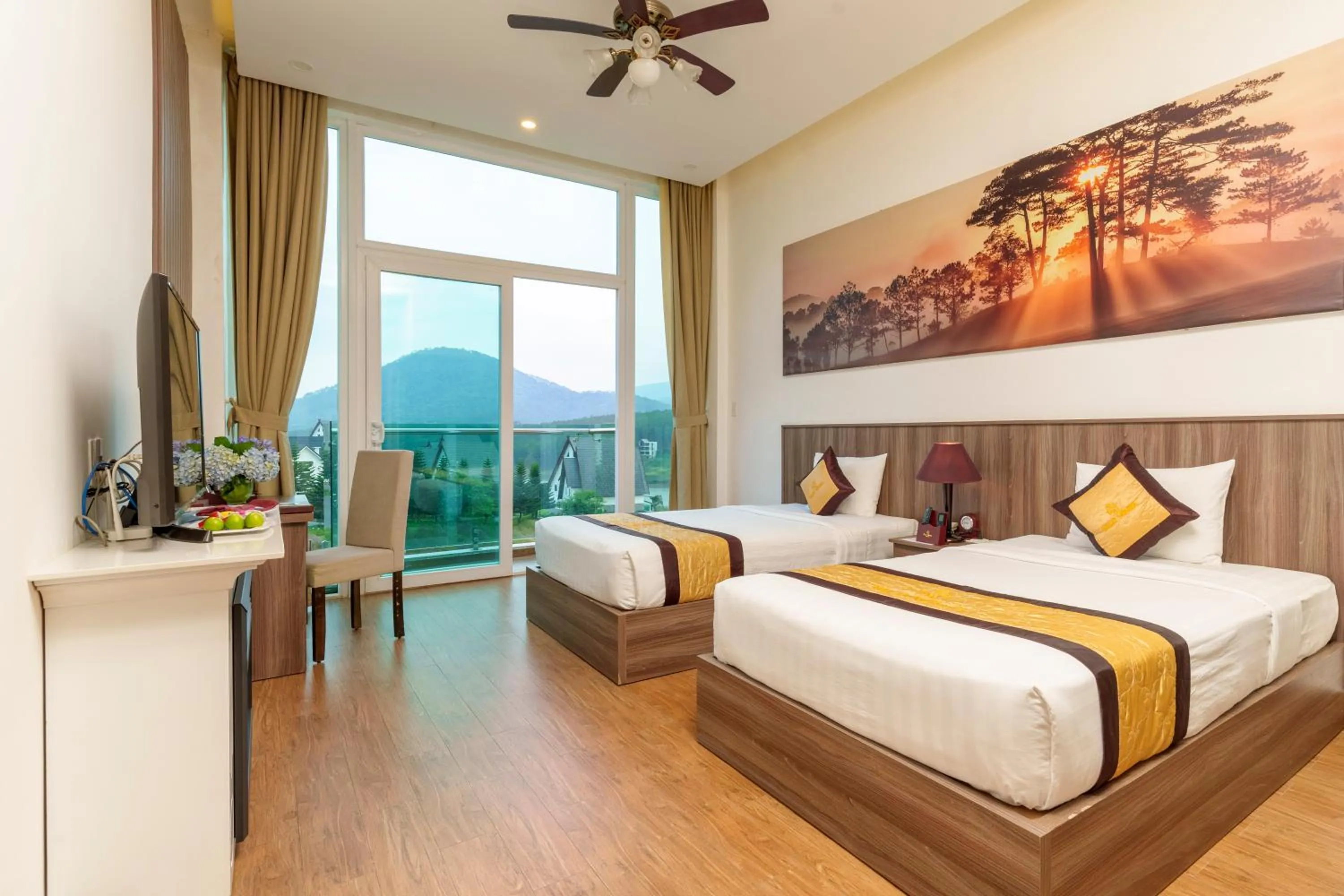 Bed in Dalat Wonder Resort