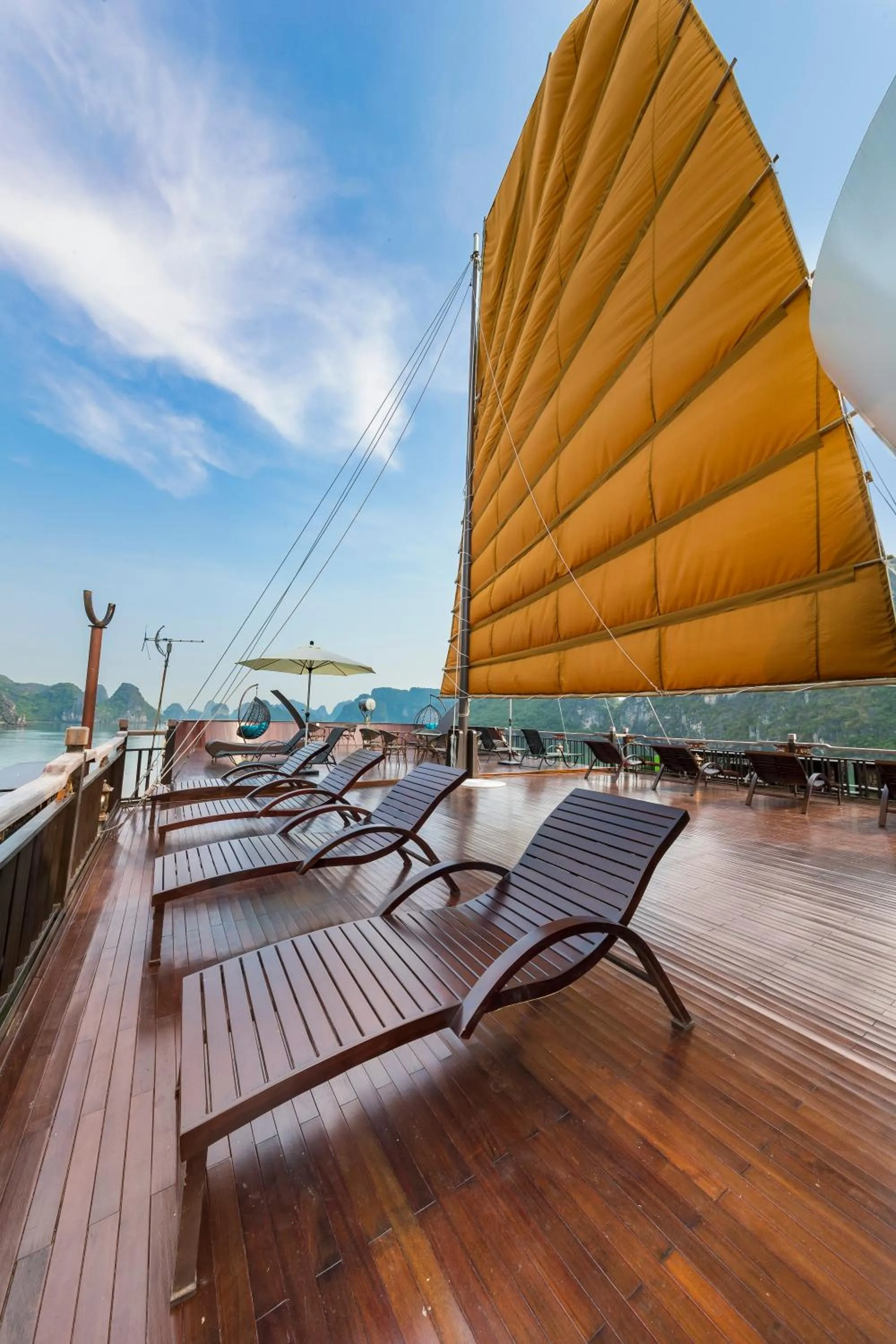 sunbed in La Regina Legend Cruise