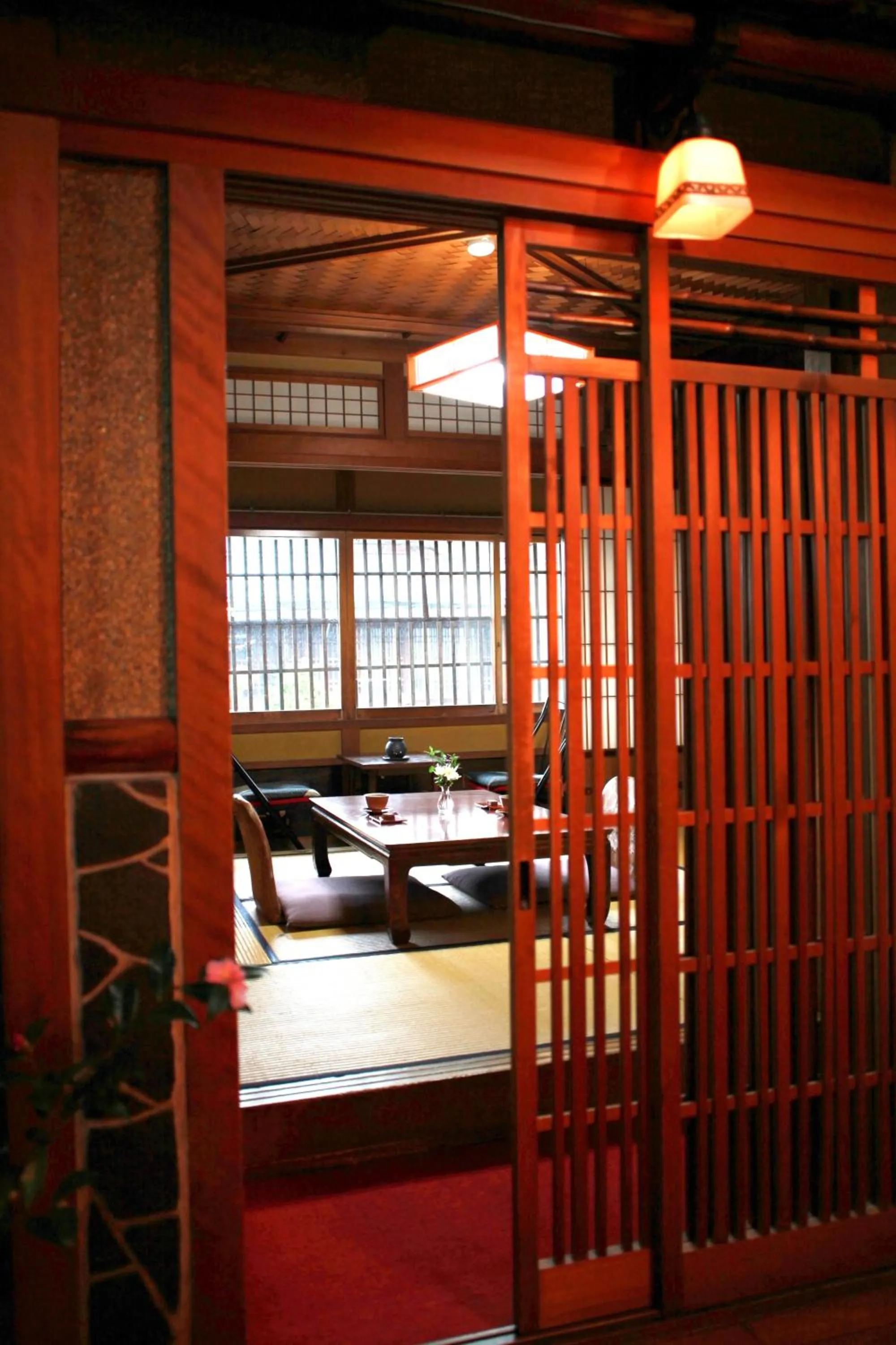 Seating area in Ryokan Kaminaka