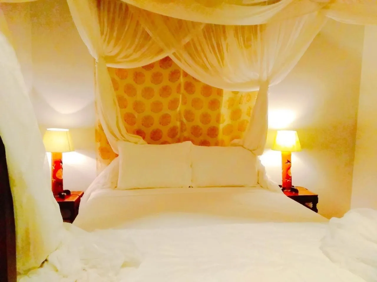 Property building, Bed in Full Moon Beach Resort