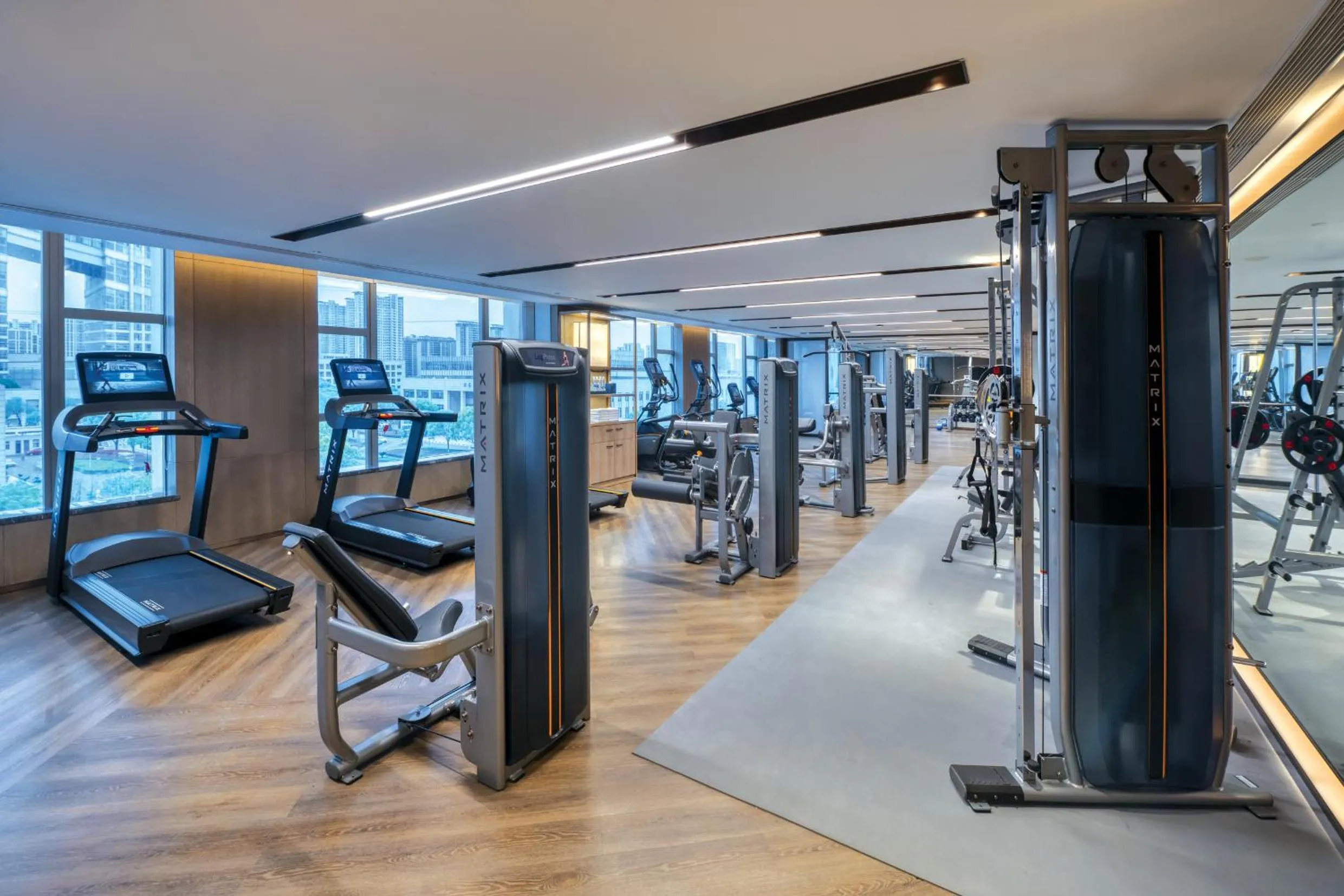 Fitness centre/facilities in Crowne Plaza Rugao