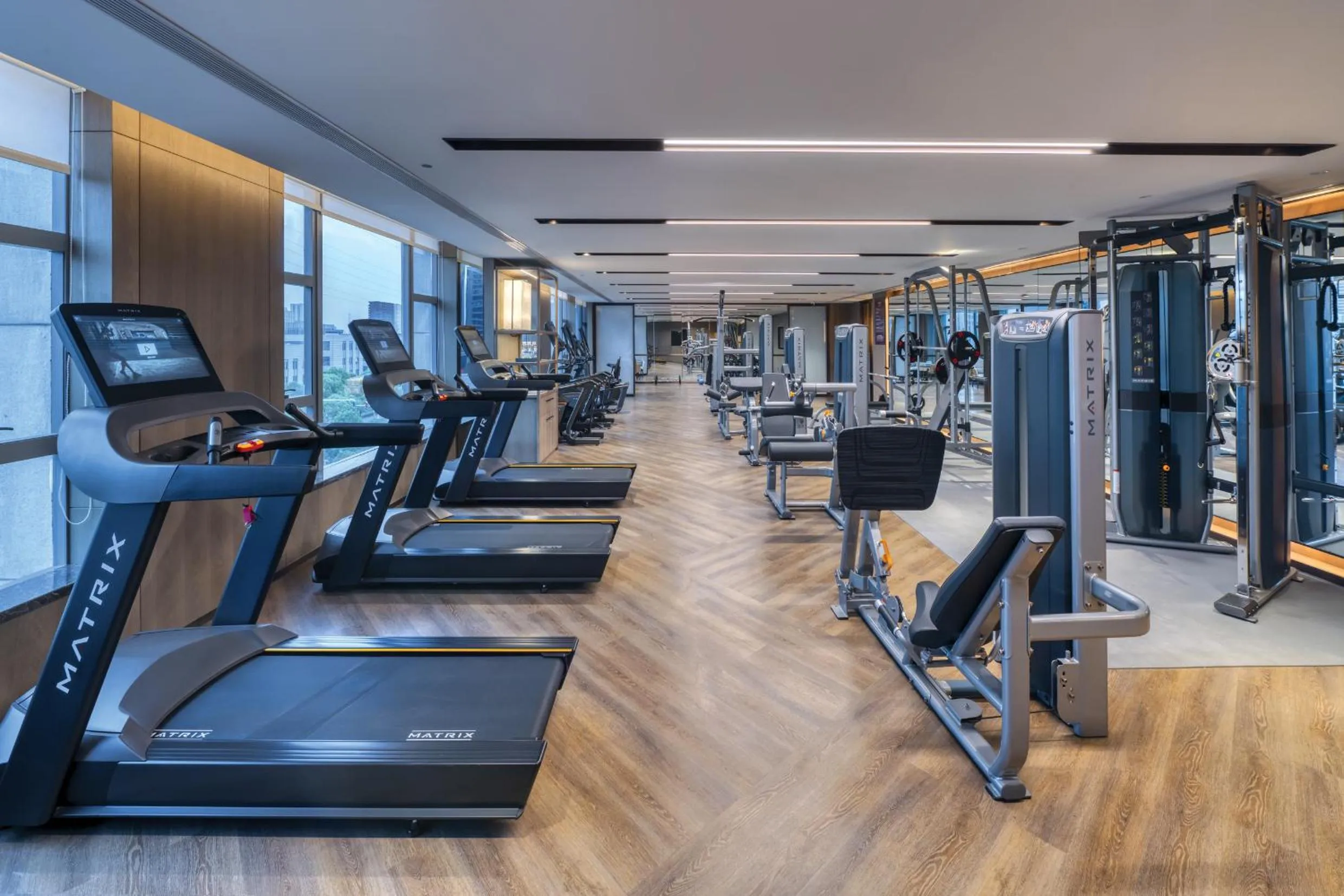 Fitness centre/facilities in Crowne Plaza Rugao