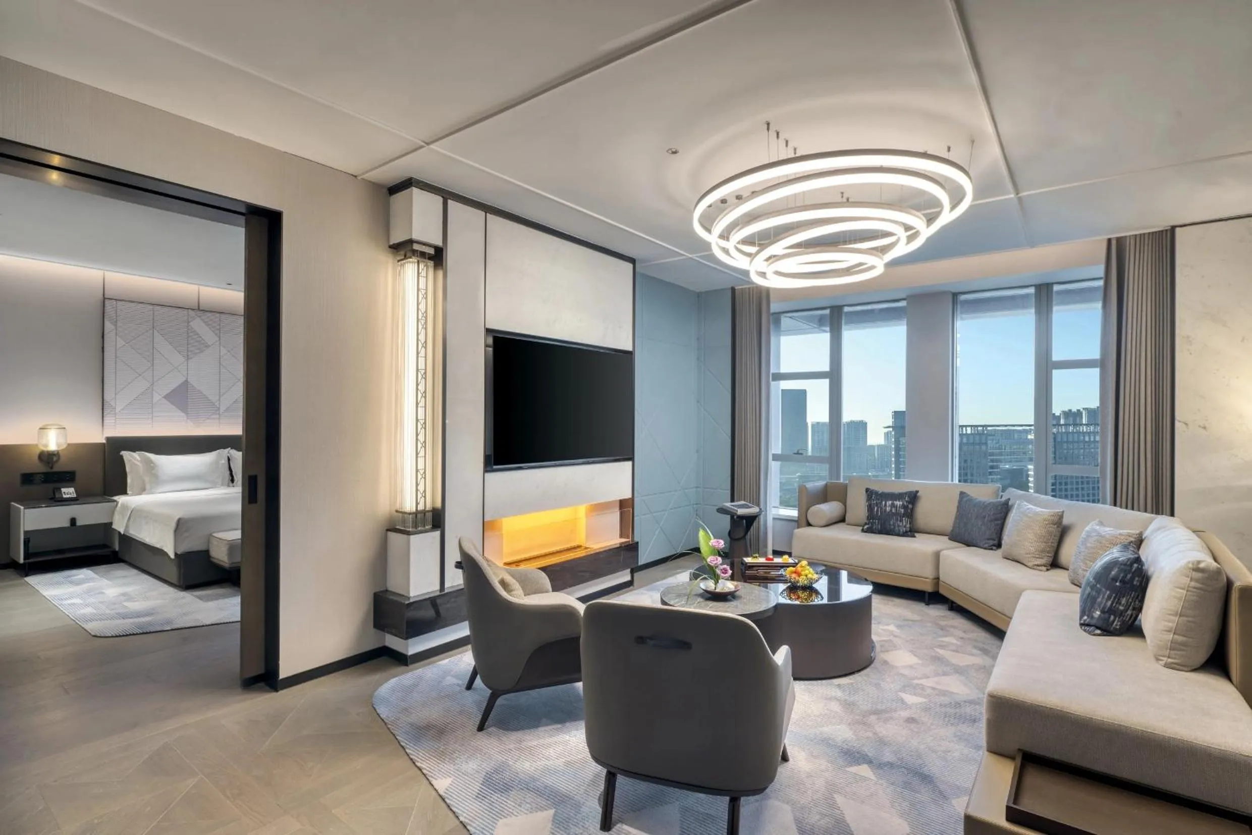 Living room in Crowne Plaza Rugao