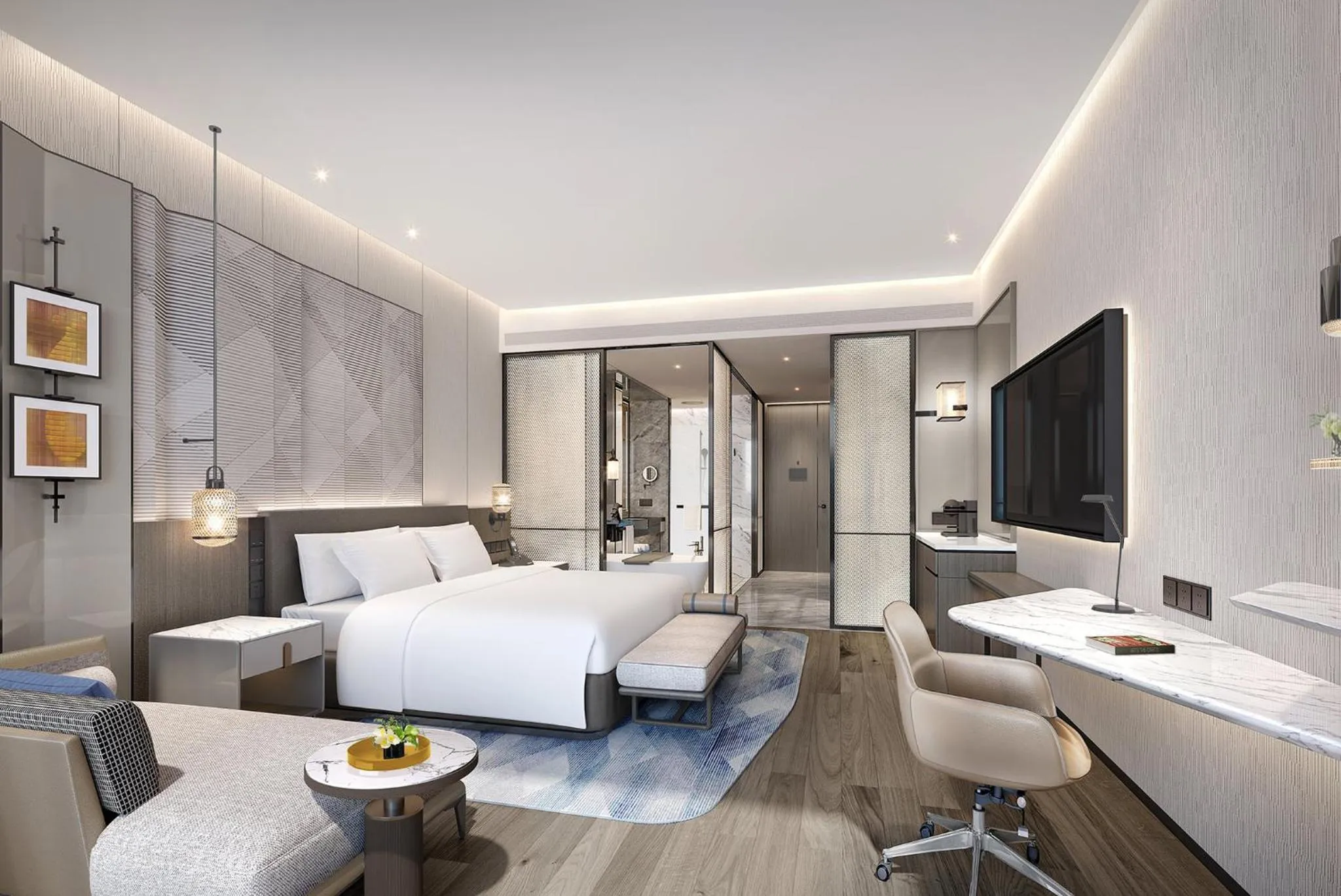 Photo of the whole room in Crowne Plaza Rugao