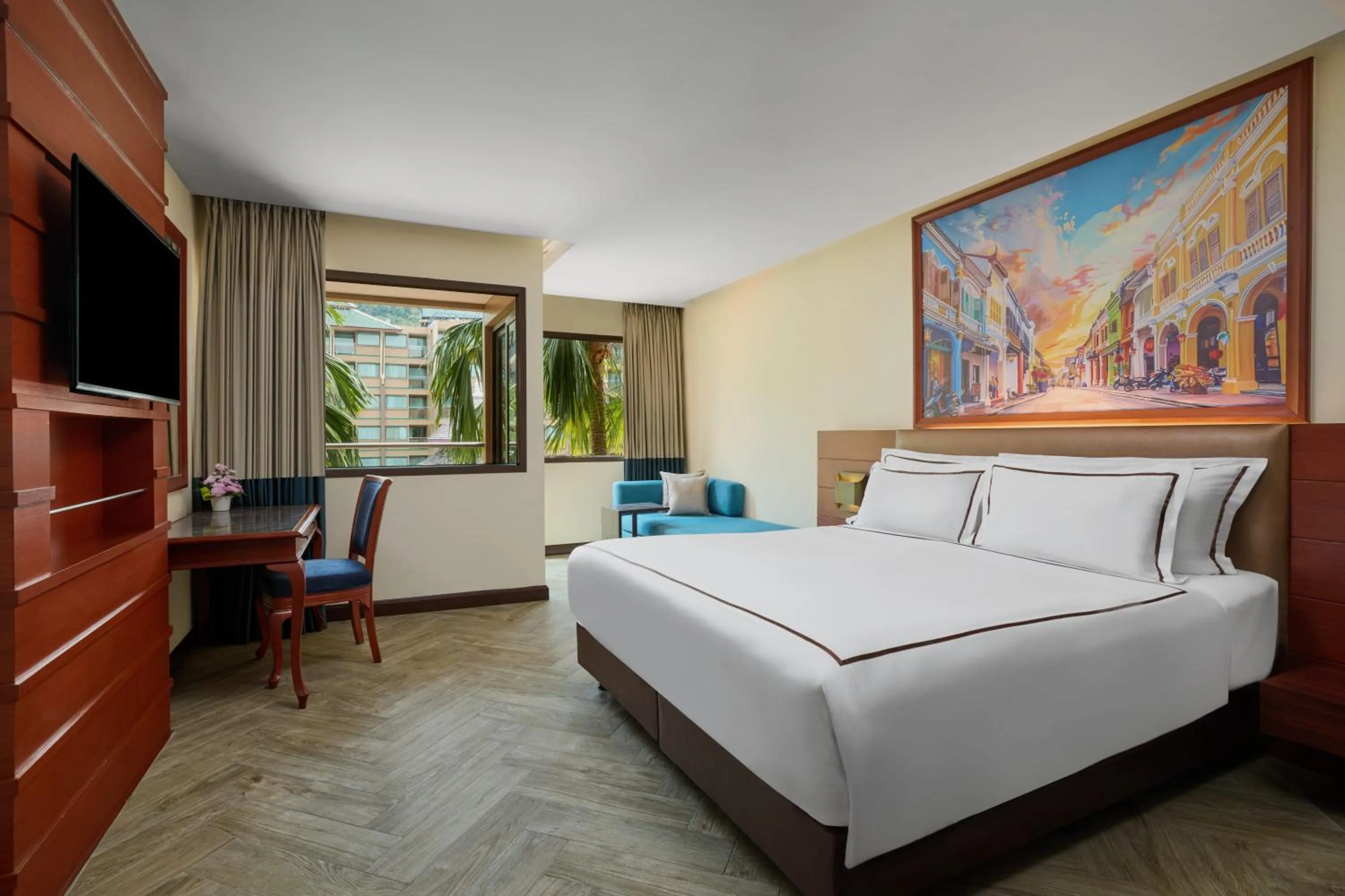 Bed in Novotel Phuket Vintage Park Resort