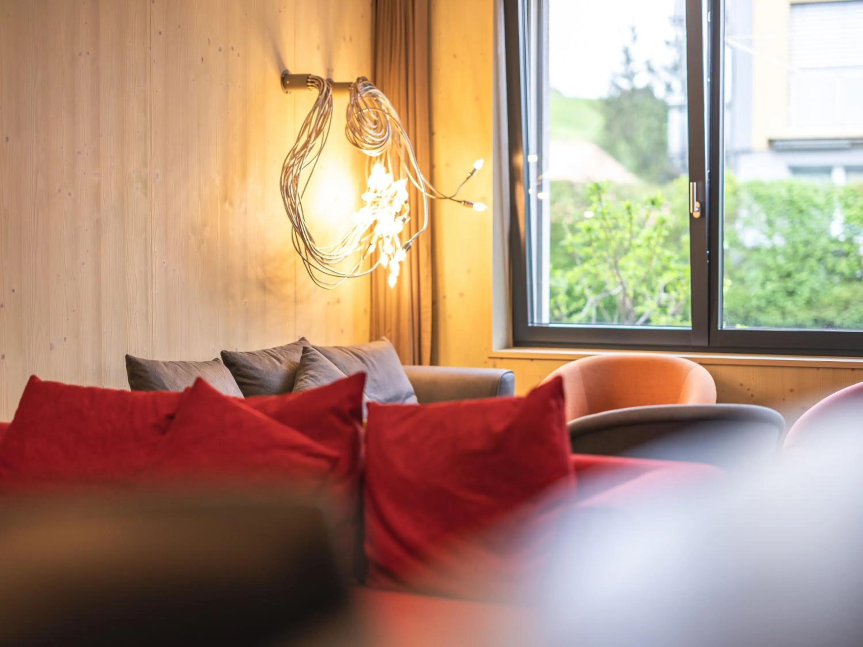 Lobby or reception in Lodge Hof Weissbad