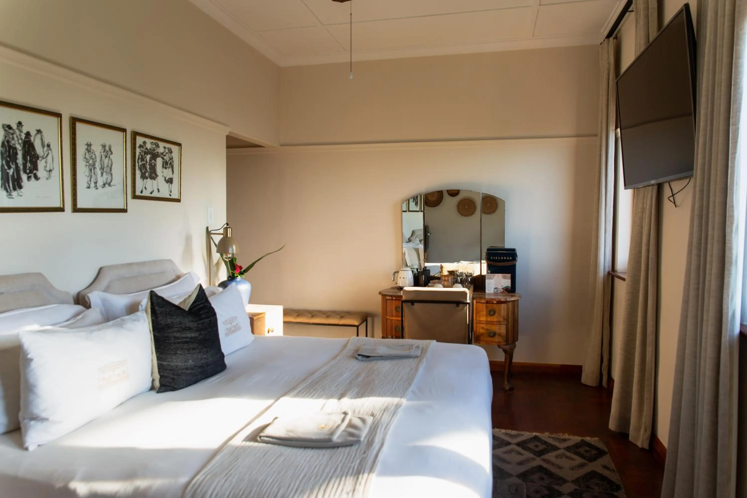 Bed in Sonnekus Boutique Hotel & Bistro