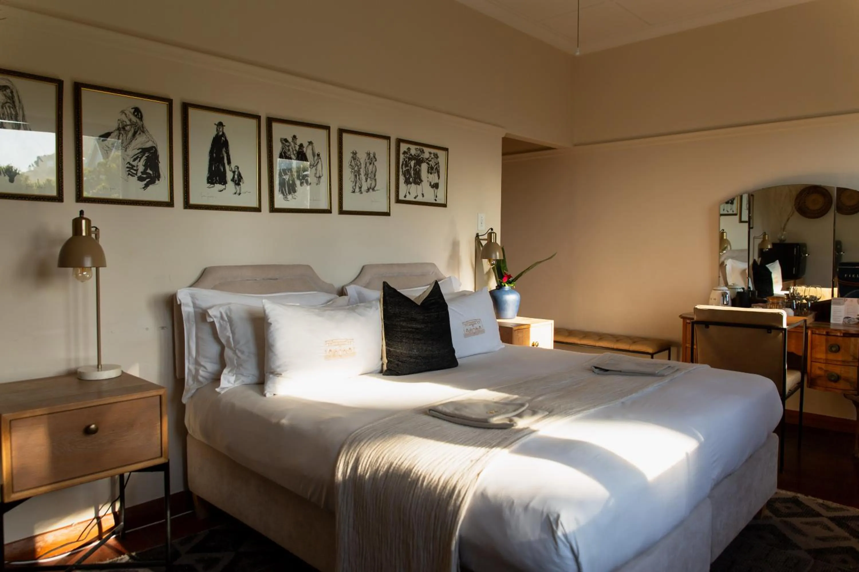 Bed in Sonnekus Boutique Hotel & Bistro