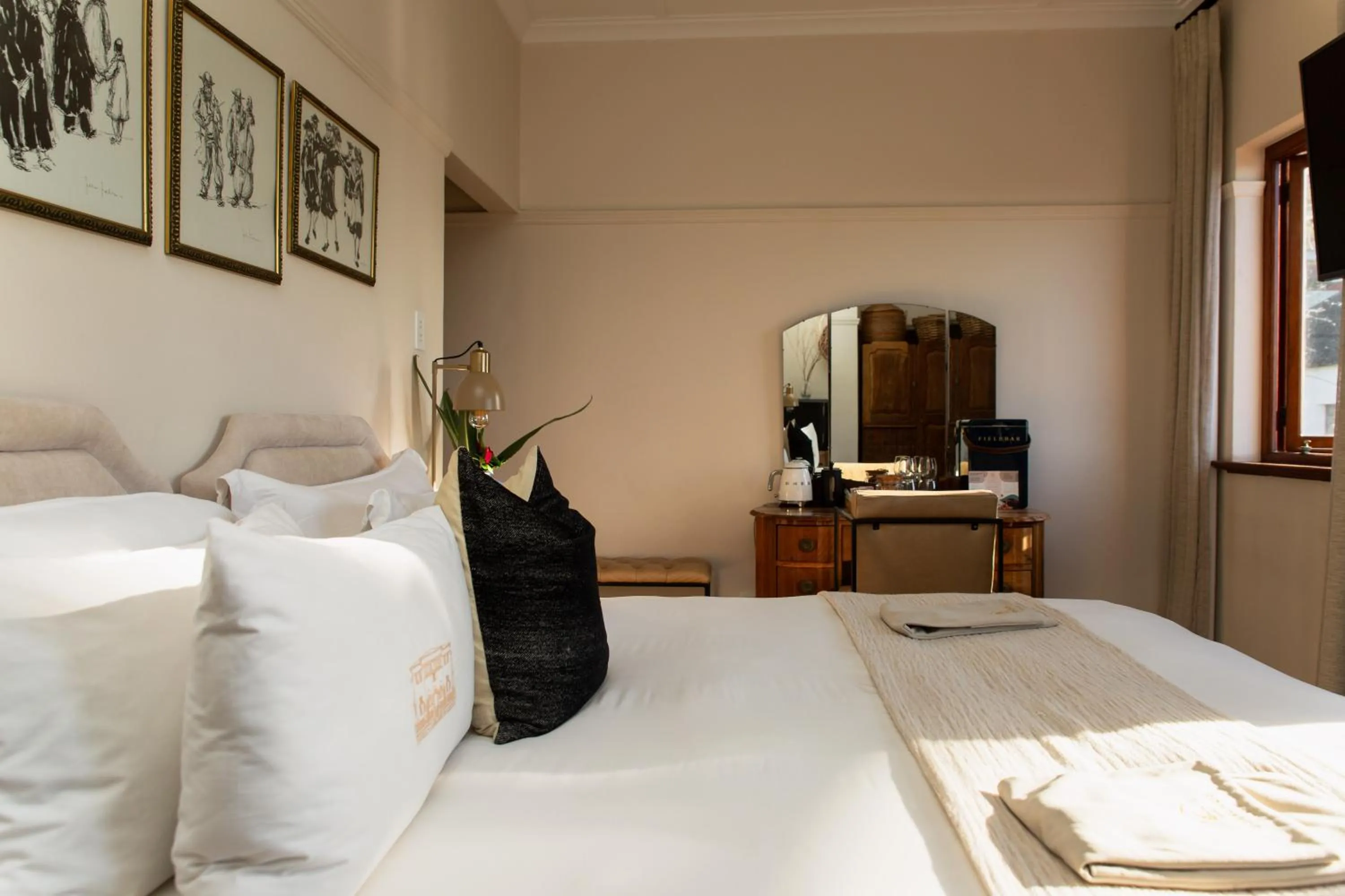 Bed in Sonnekus Boutique Hotel & Bistro