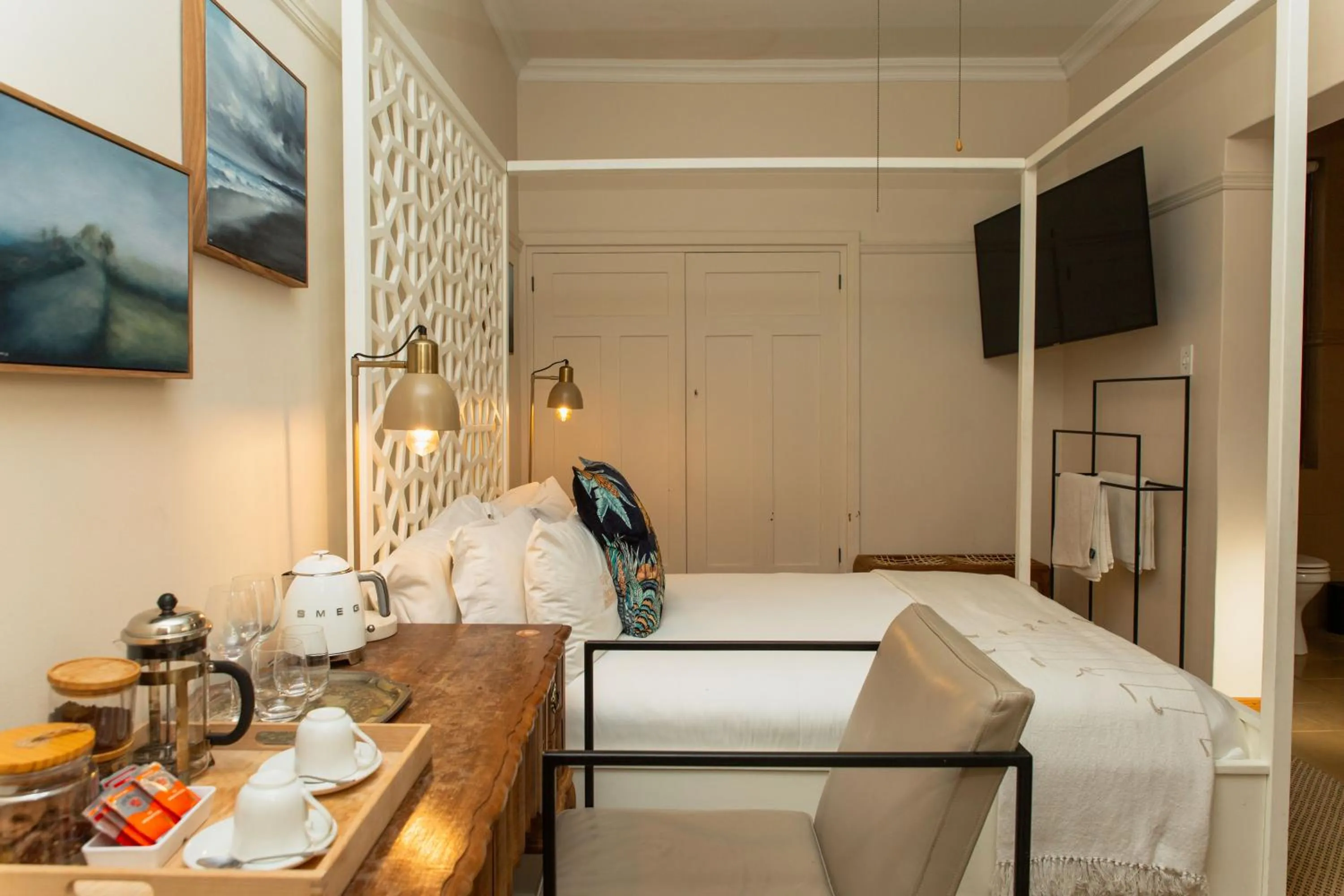 Bed in Sonnekus Boutique Hotel & Bistro