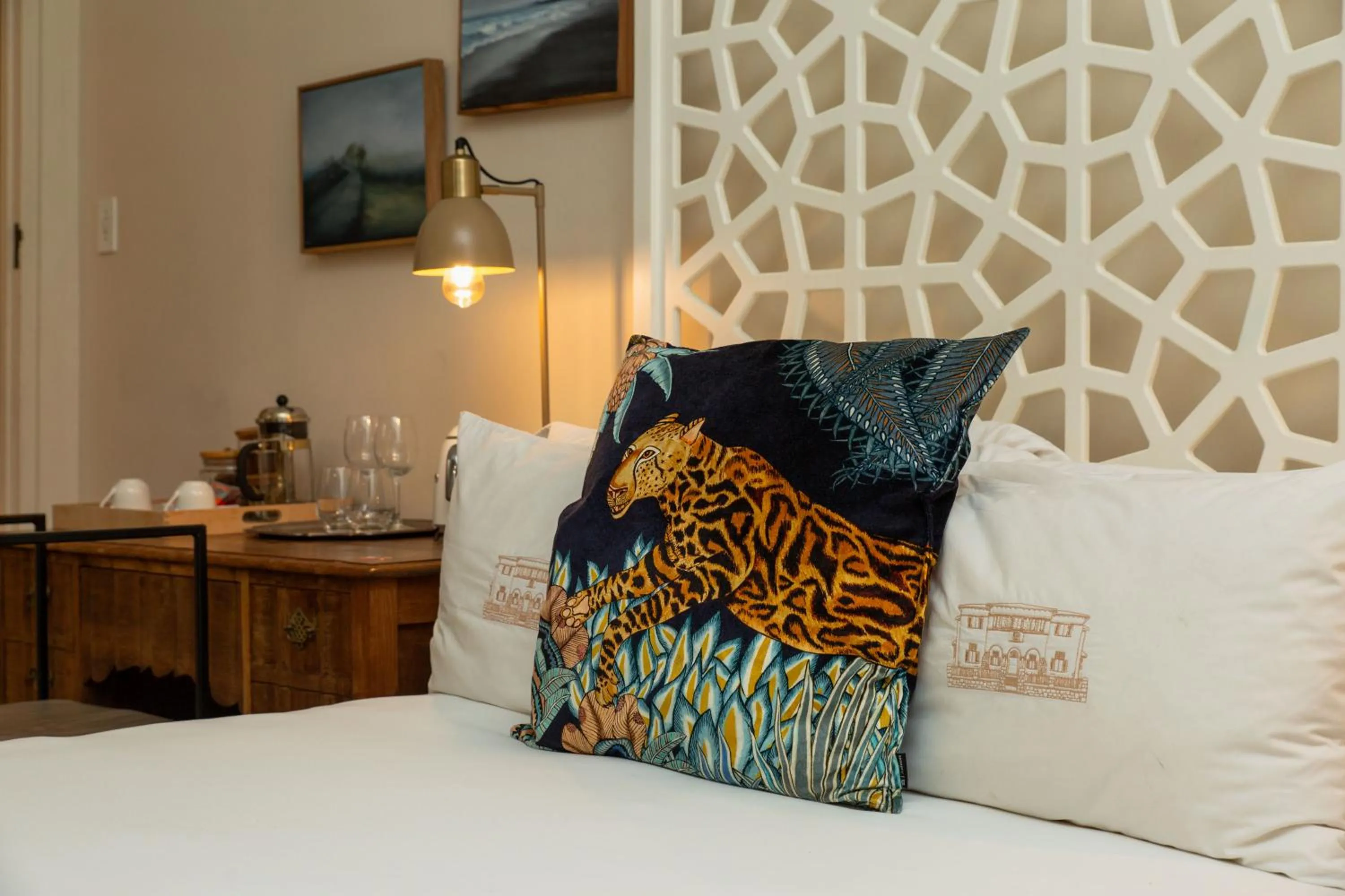 Bed in Sonnekus Boutique Hotel & Bistro